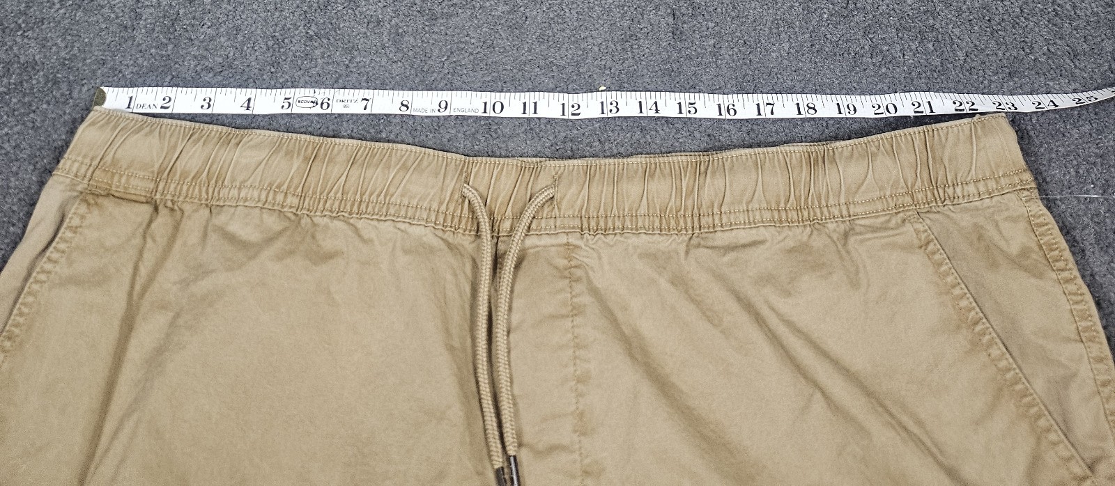 Men’s Jogger Pants 2XL 44-46 No Boundaries Urban Khaki Twill Elastic Waist