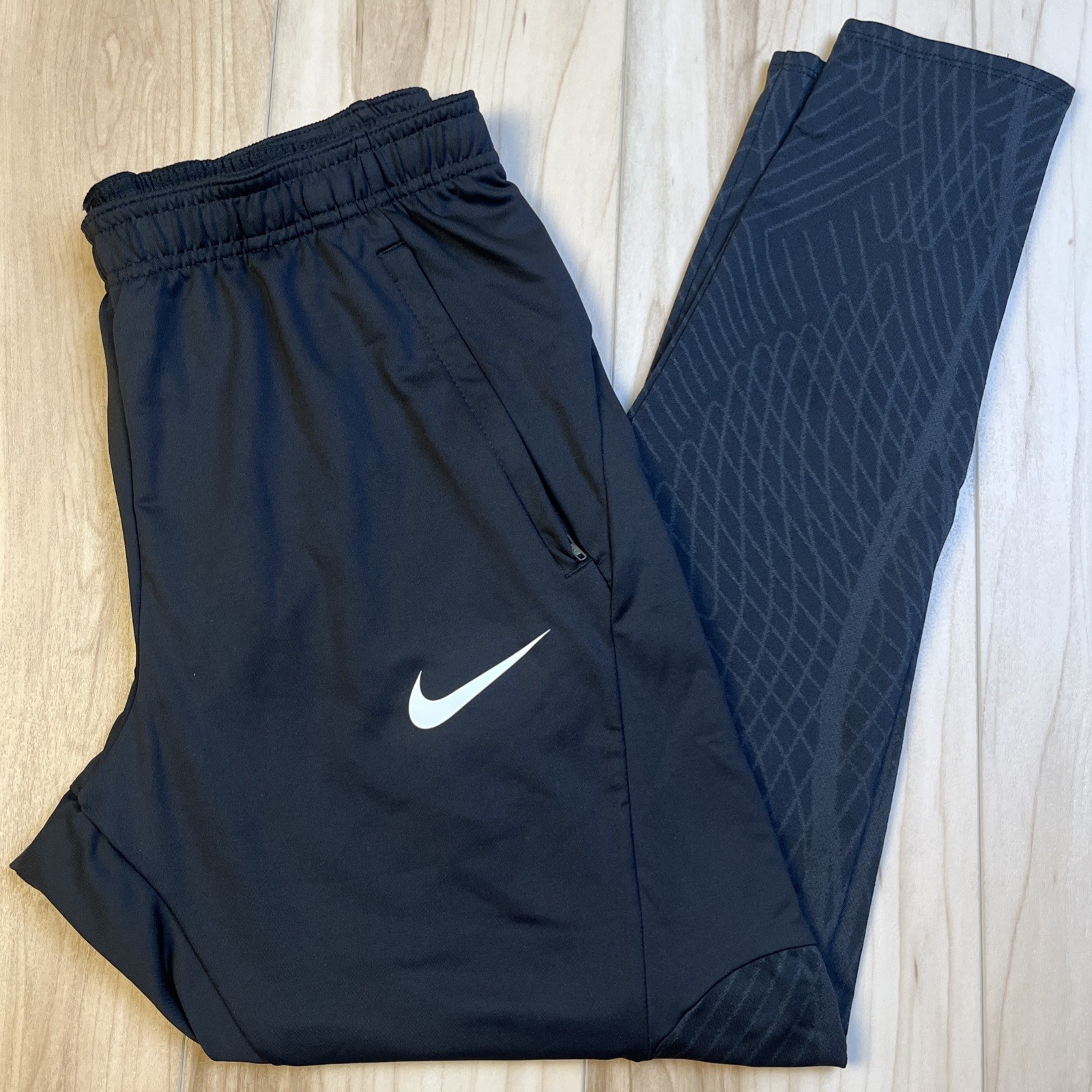 Nike Strike Soccer Pants Men’s Large Black Dri Fit Joggers Futbol Athletic EUC