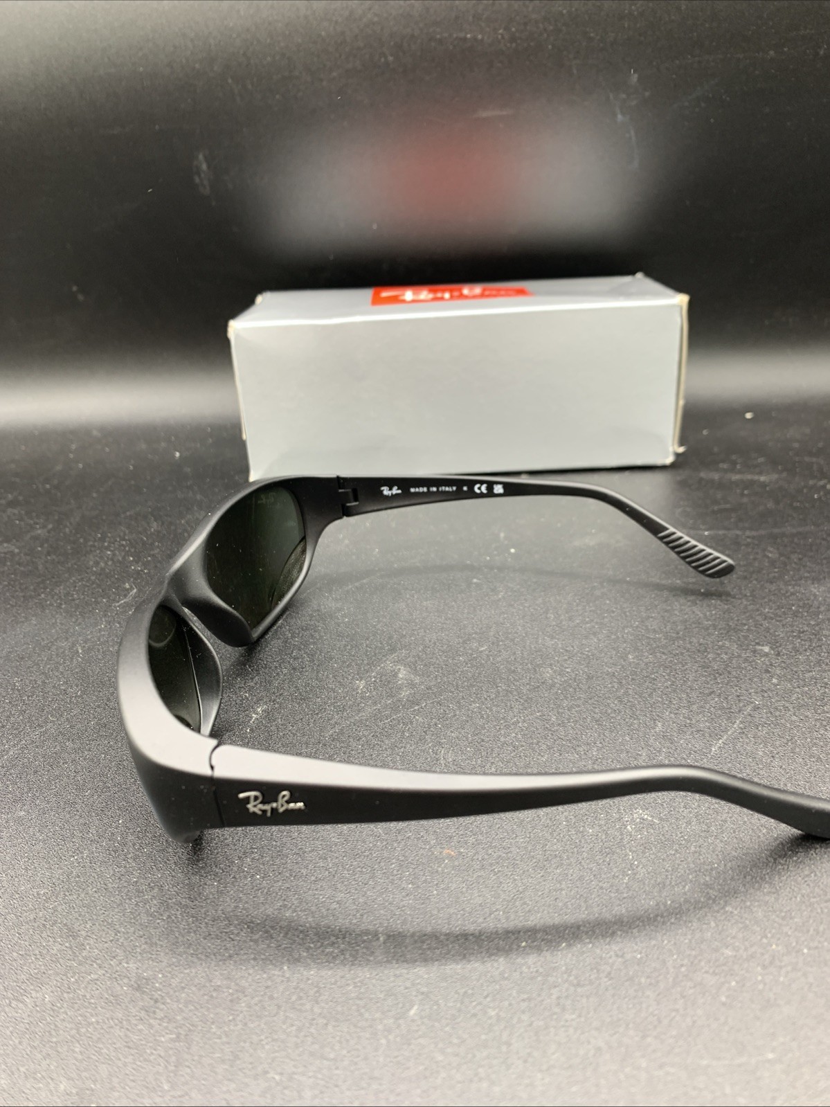 Ray-Ban 0RB2016 Daddy-O Matte Rubber Black/Green 59 / 125 Sunglasses