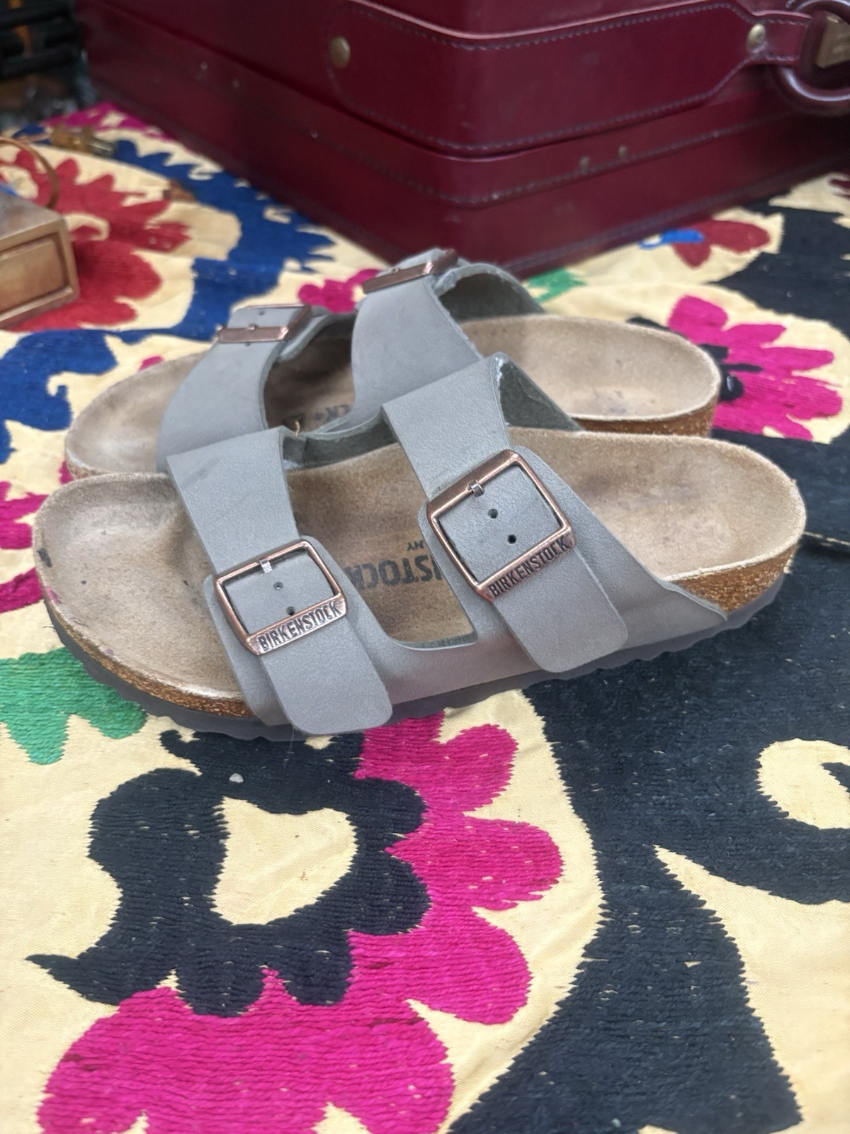 Birkenstock Unisex Arizona Sandal Stone Size 36