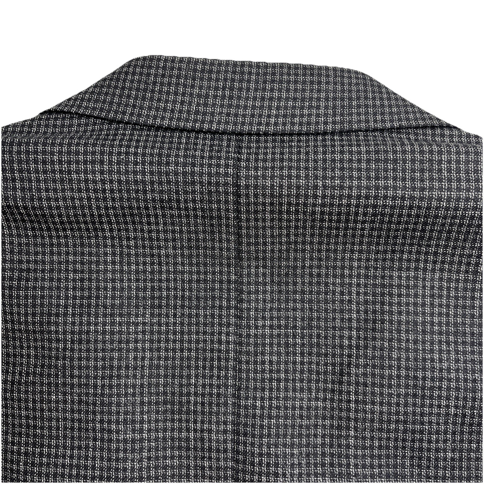 Canali Mens Wool Micro Check Textured Weave Black Blazer Jacket EU 50 /US 40R