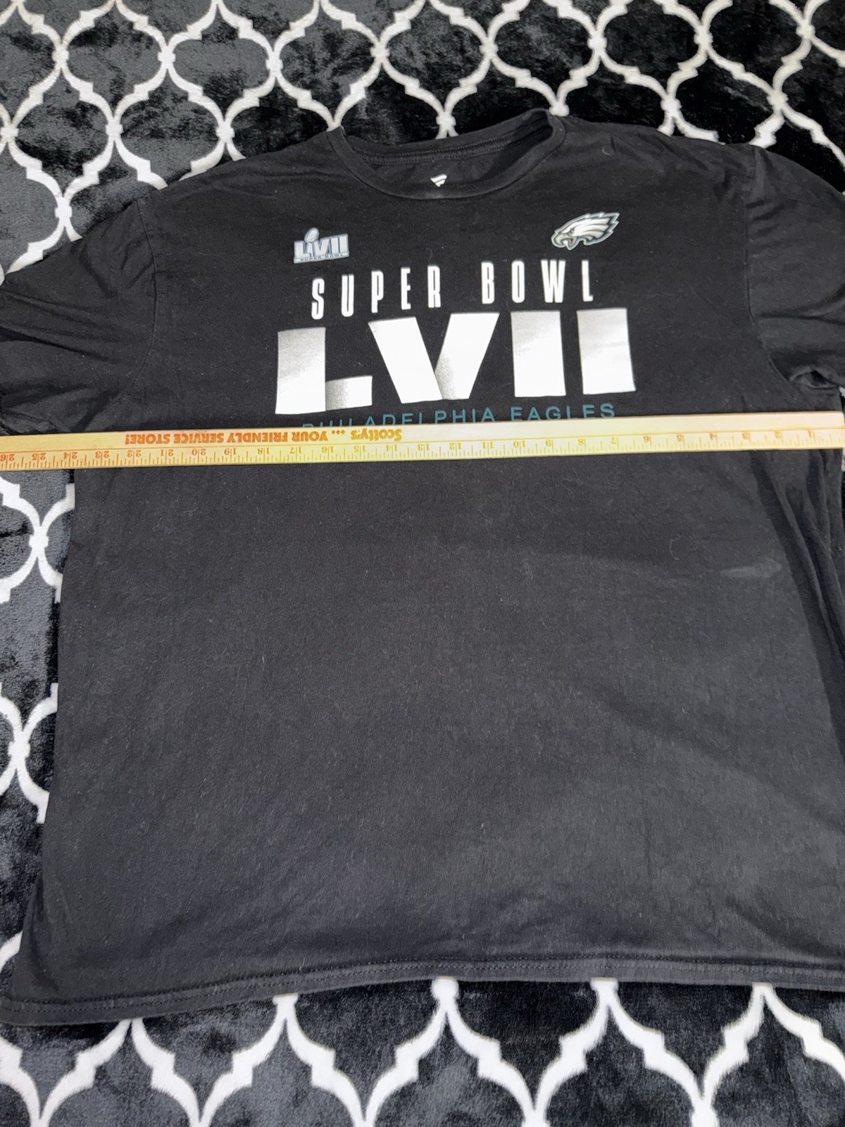 Philadelphia Eagles Super Bowl Mens T-Shirt Size XL Black Fanatics Football NFL