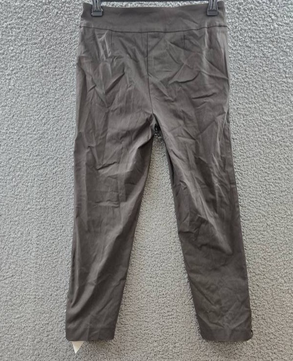 Counterparts Pull On Cutout Hem Pants Women’s Dark Gray Solid Elastic Waist M