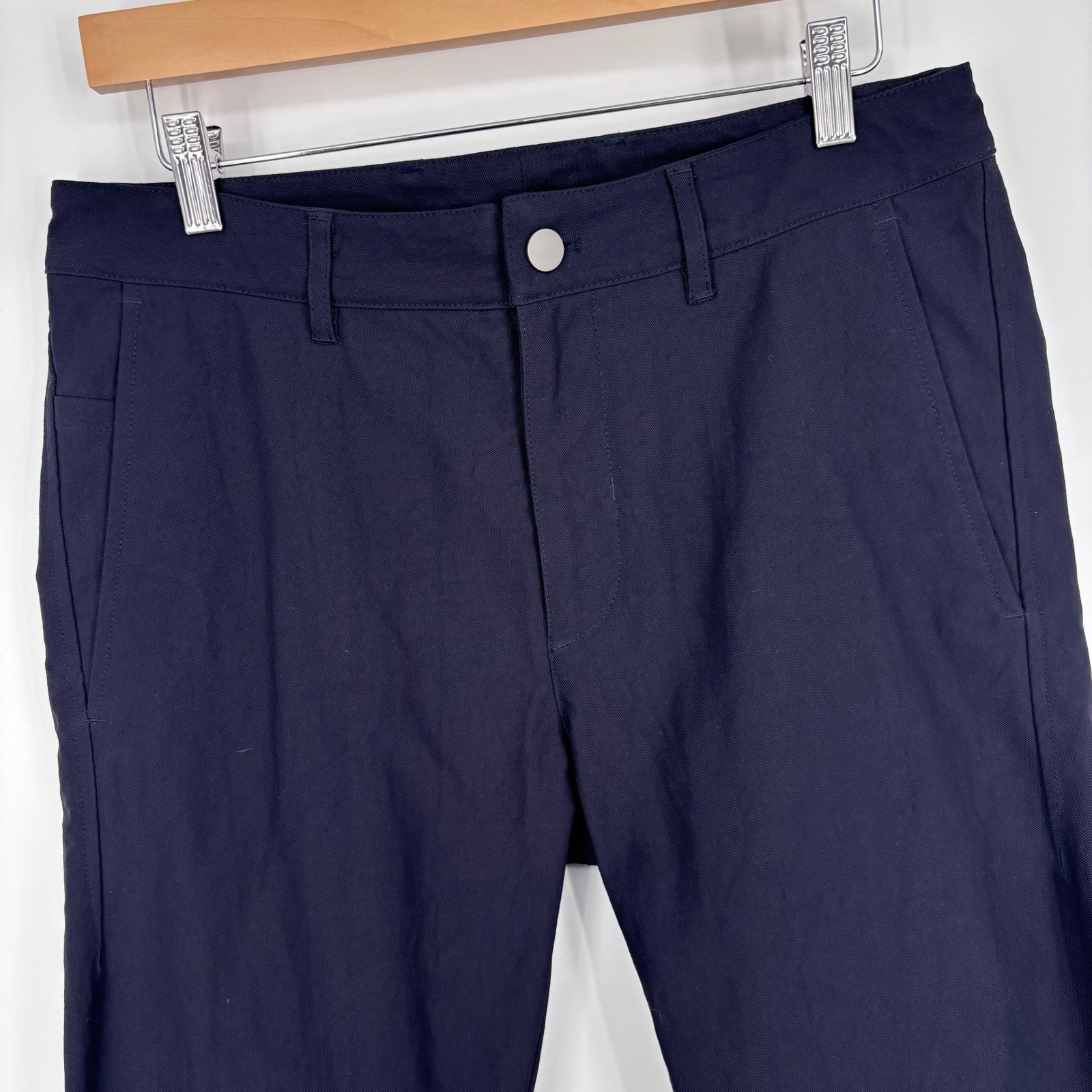 Outlier NYC Strongtwill Dungaree Pants Men 30×29 Navy Blue 2 Way Stretch + DWR