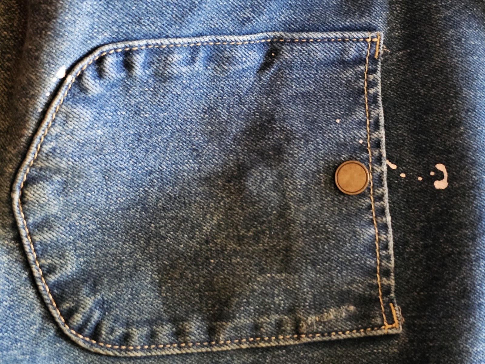 🚨🔥FOUND SANDWASH BLUE KAVIR PAINTER DENIM JACKET MEN SIZE XL RETAIL $168.00