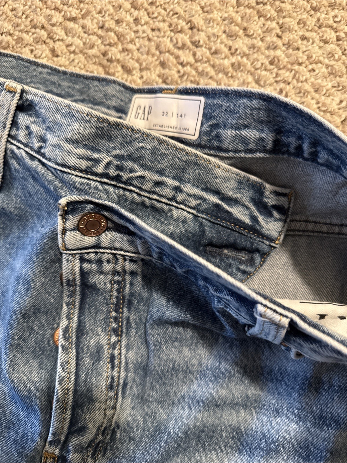 GAP Denim Button Fly Jeans 32 / 14T