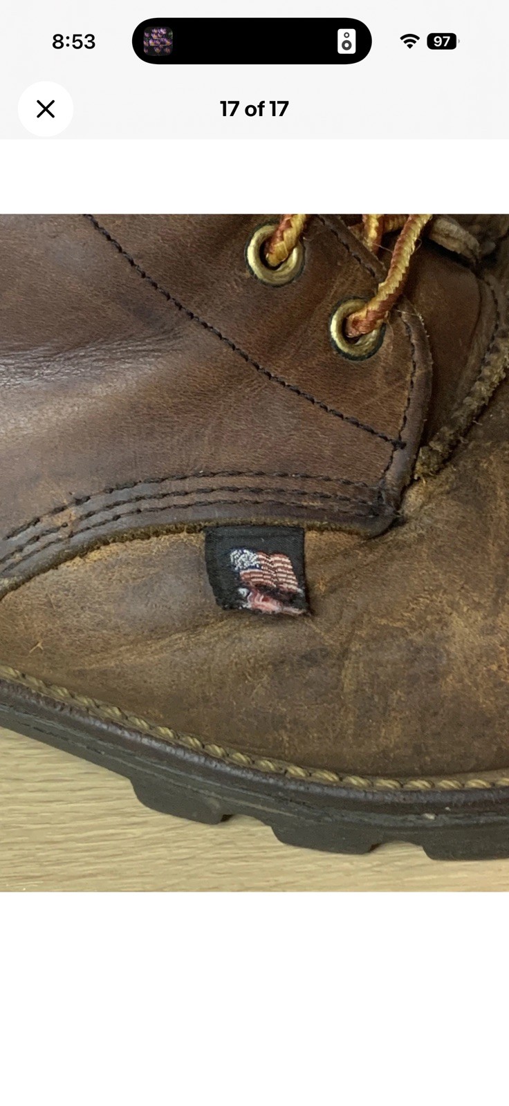 Thorogood 804-3550 Men’s 9″ WP Leather Logger Steel Safety Work Boot Size 10 D