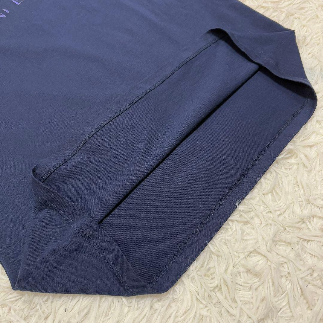 Armani Exchange AX Embossed Logo Navy T Shirt Unisex XS Cotton Crew Neck Auth