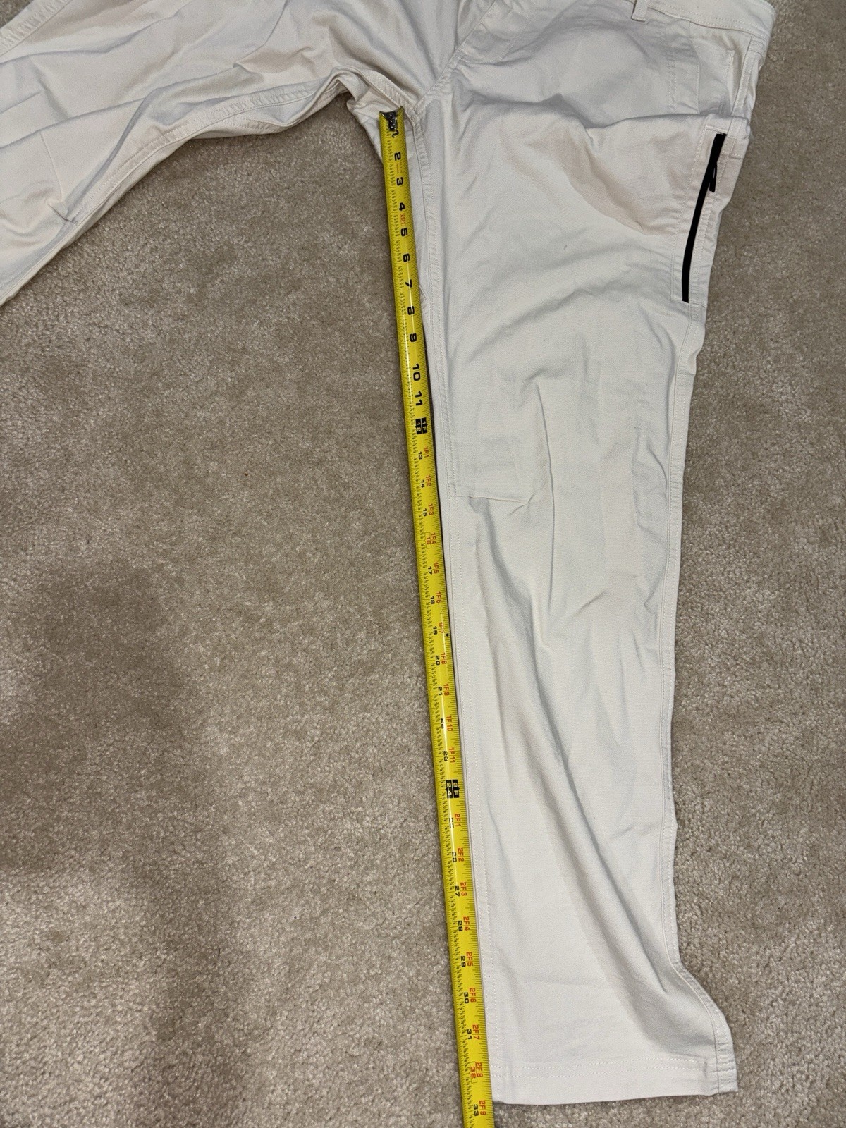 Proof Rover EDC Pants Athletic Tapered Cargo Stretch 38×33 Mens Salt Huckberry