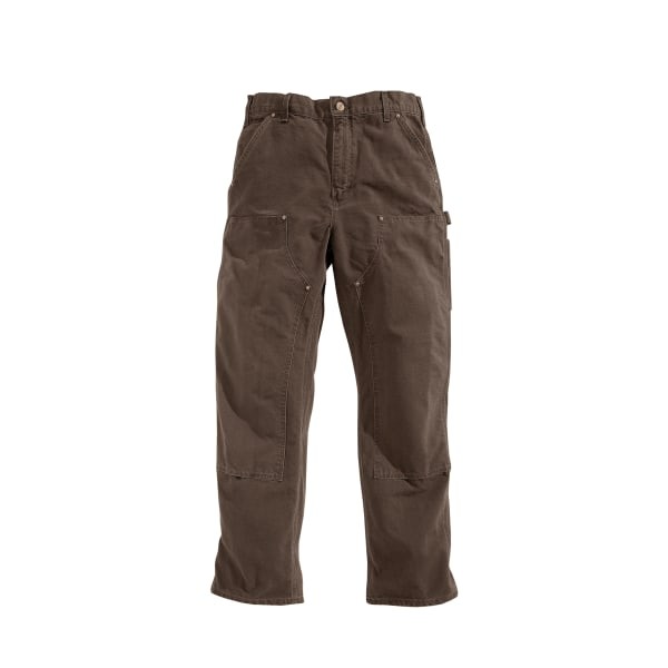 Carhartt Loose Straight Washed Duck Double-Front Dungarees – Dark Brown – 31×34