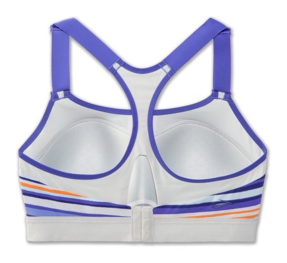 Brooks Dare Racerback Women’s Run Bra Multi Stripe/Ash 350073902 Sz 32DD New