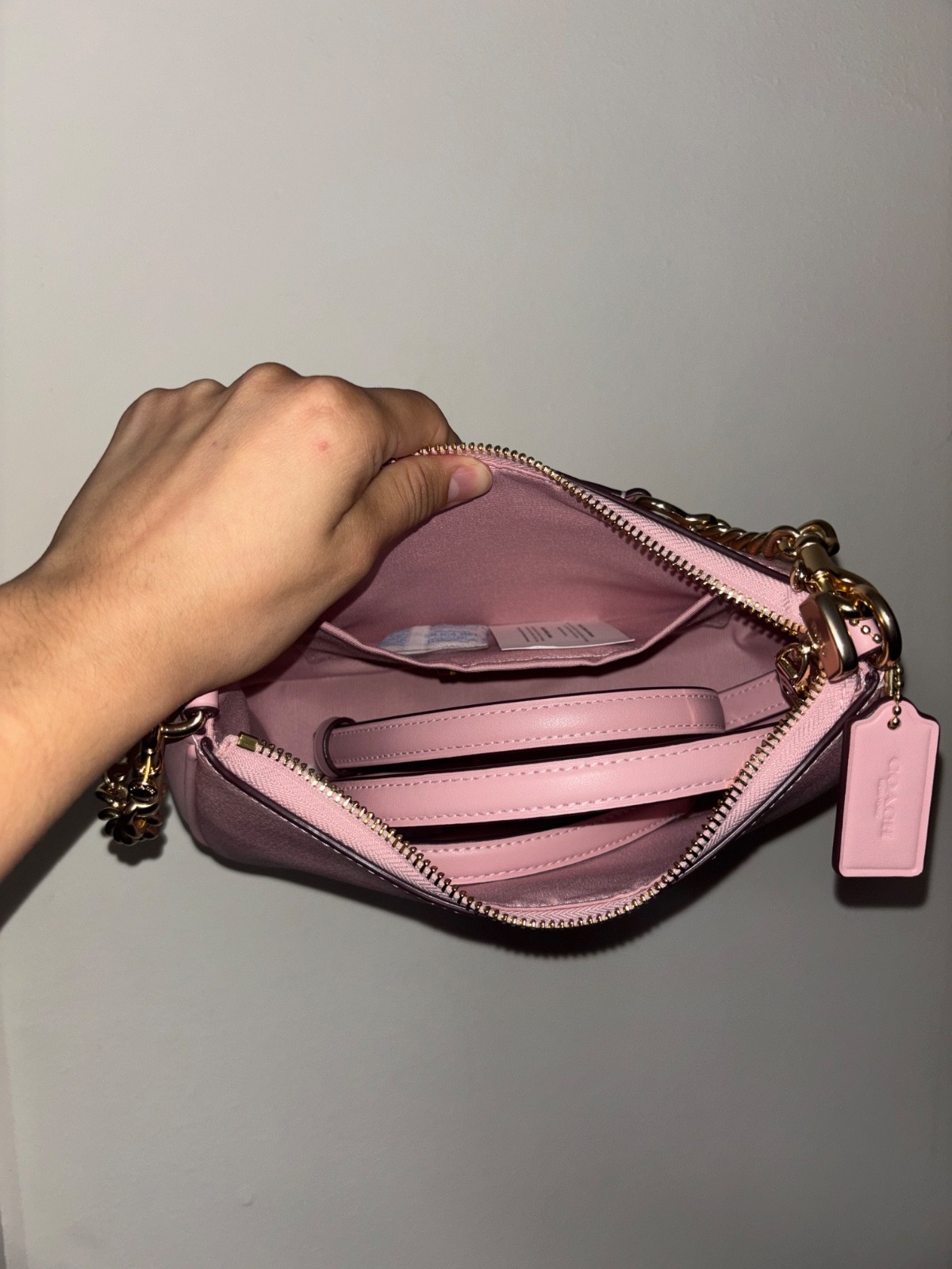 Authentic powder pink coach teri Cal51