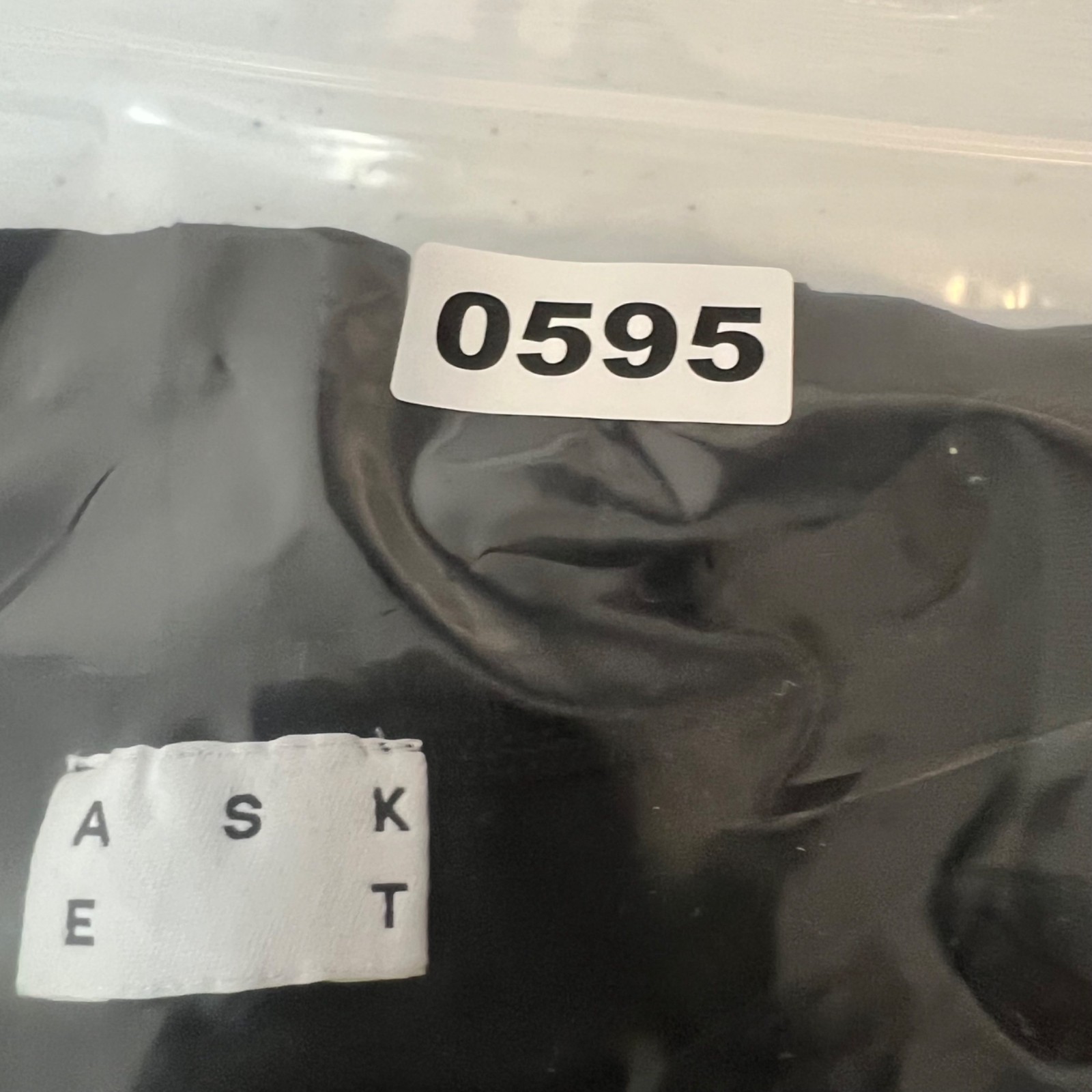 Asket Mens Size Large Black Organic Cotton T-Shirt