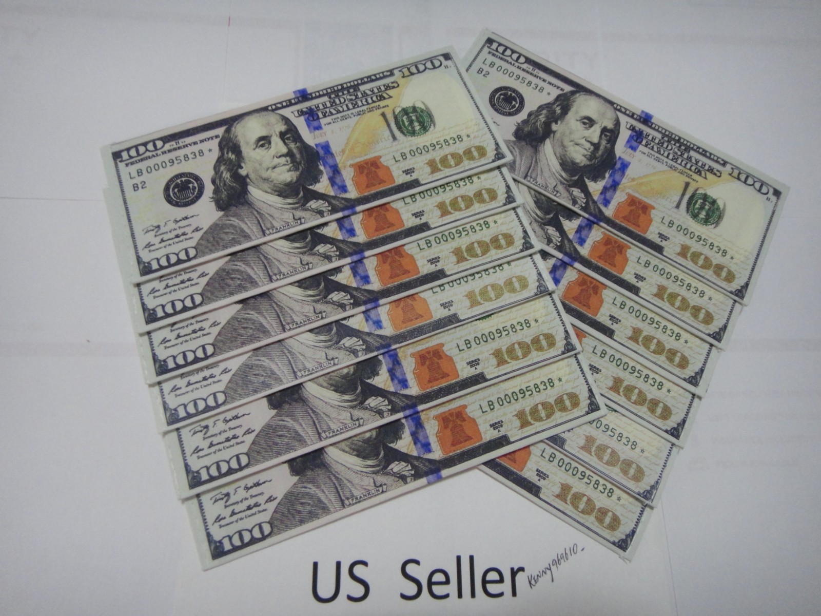 Newest 100 dollar bill wallet bifold ultra thin card holder