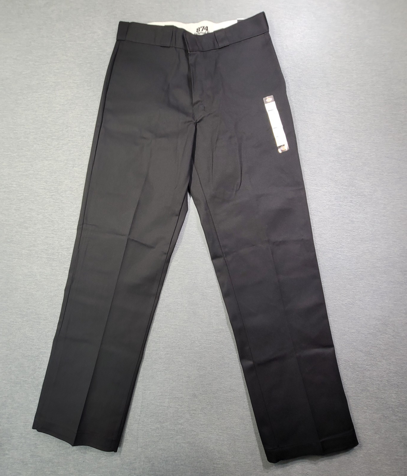 Dickies Pants Mens 34×32 Black 874 Original Fit Work Pant Straight Leg Logo NWT