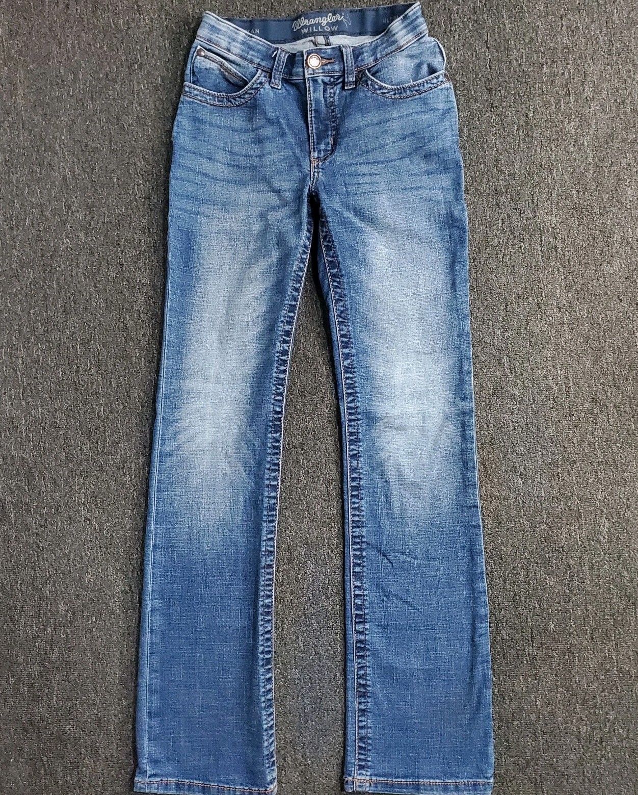 Wrangler Willow Jeans Womens 1×34 Blue Ultimate Riding Medium Bootcut Fit 26×32