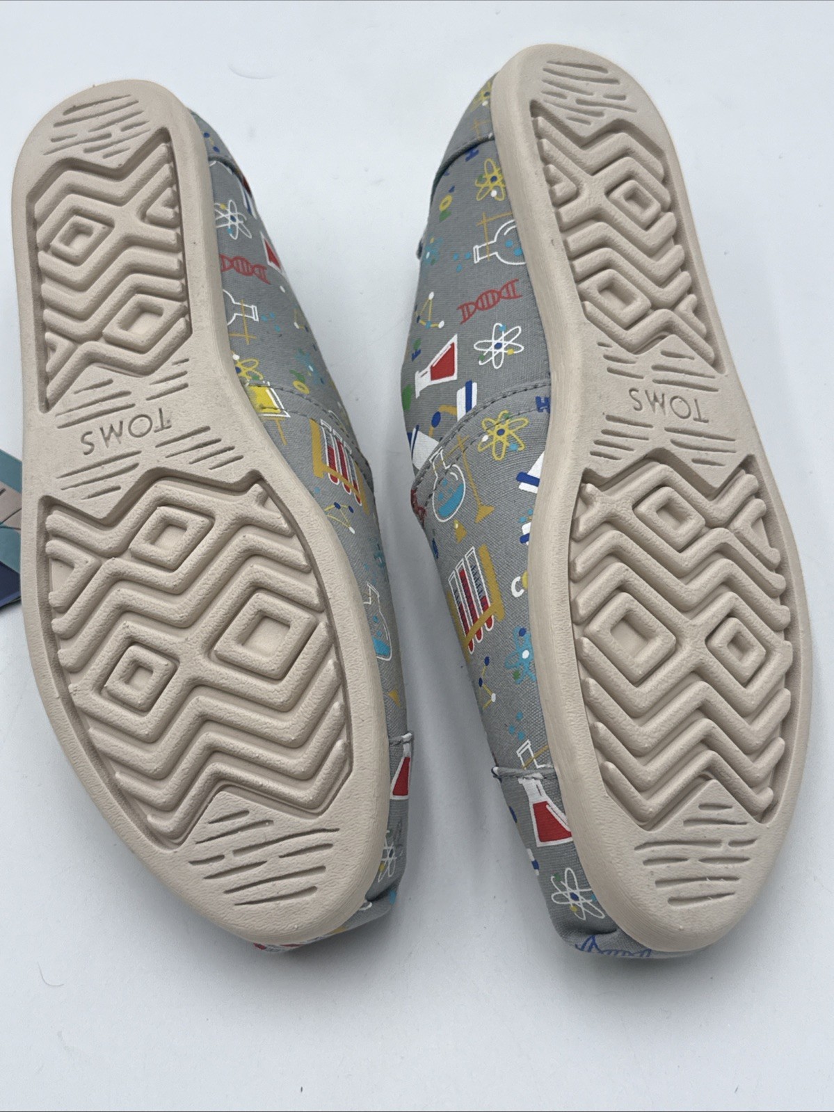 Toms Alpargata Glow In The Dark Chemistry Science Shoes Size 8.5
