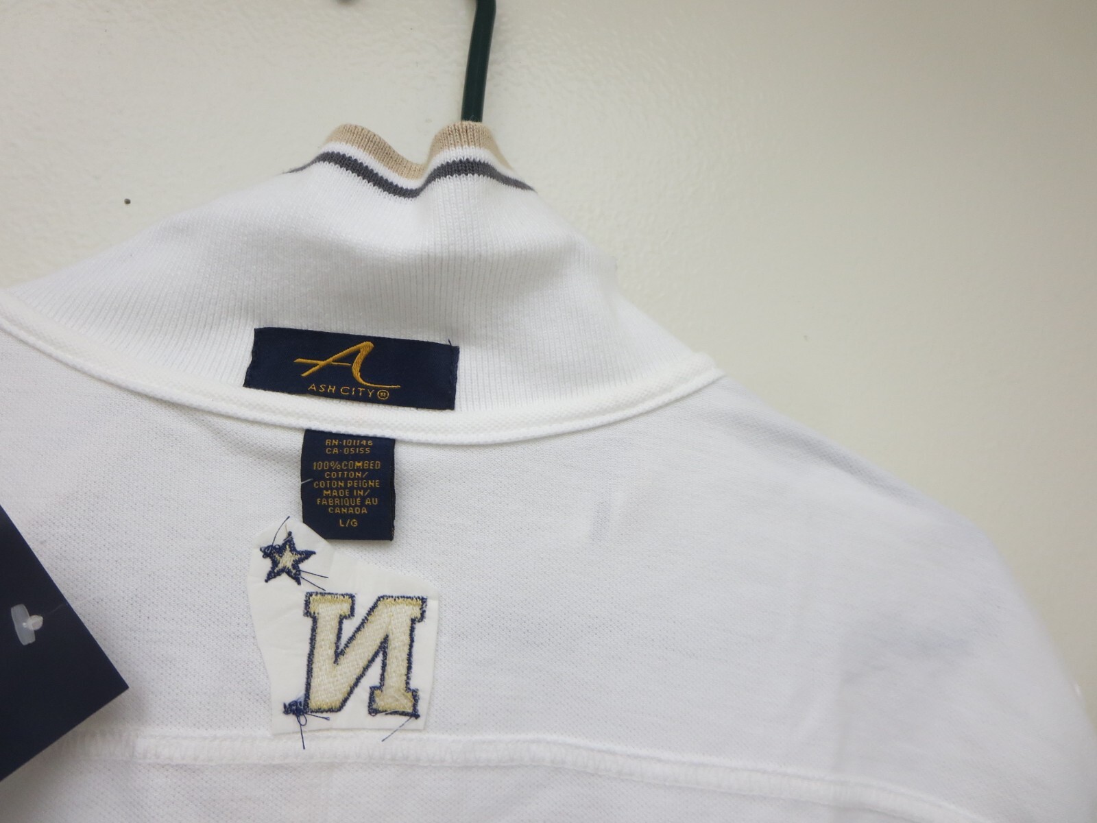 New RARE Army Vs Navy USAA Game Embroidered Polo Shirt by Ash City Size L