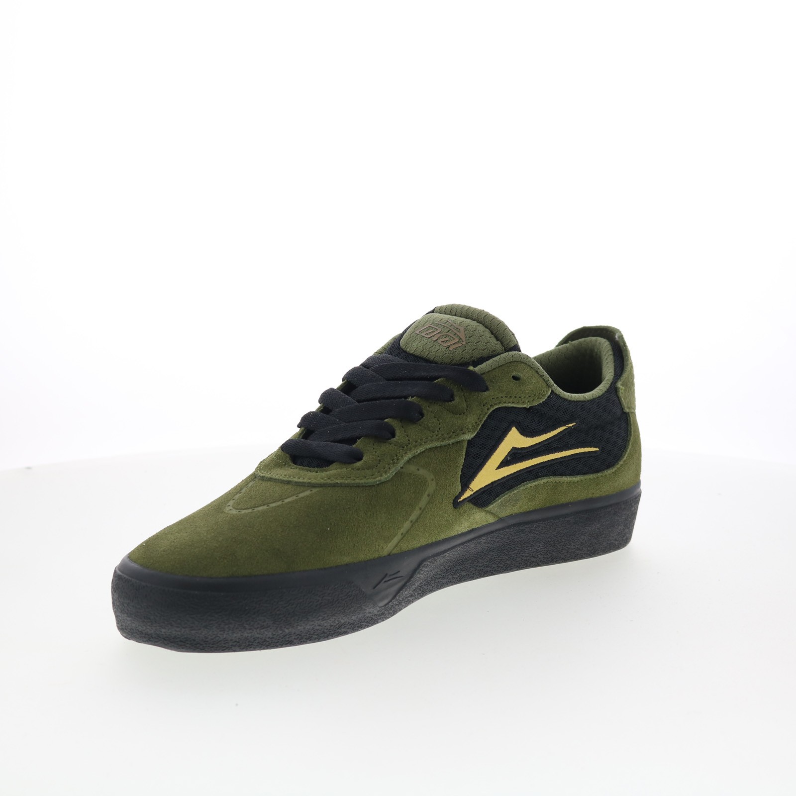 Lakai Essex Mens Green Suede Lace Up Skate Inspired Sneakers Shoes