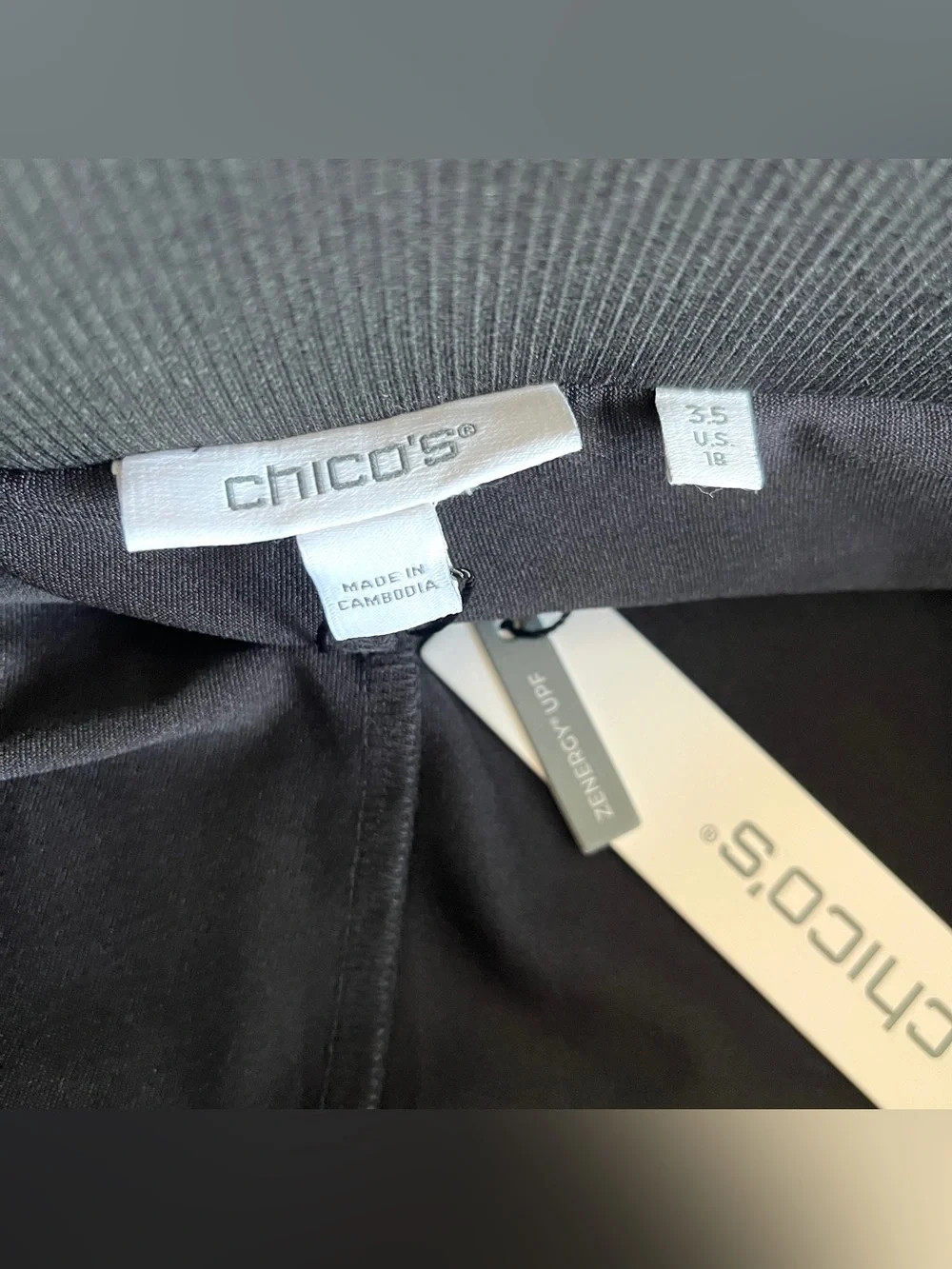 Chicos NEW zenergy pleated black skort women 3.5 18 Neema golf pickleball tennis