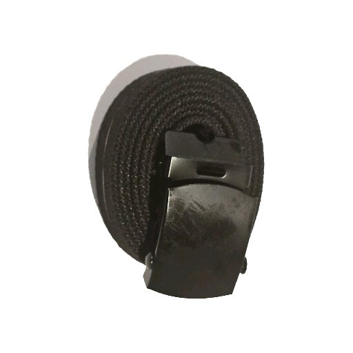 NEW ADJUSTABLE 56”CANVAS MILITARY WEB BELT BLACK SILVER BUCKLE BUY 2 GET 1 FREE