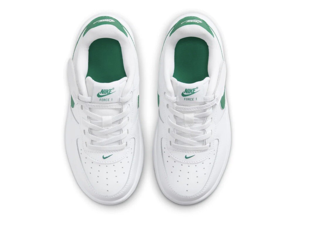 NIKE Air Force 1 Low EasyOn White Malachite Green FN0237-103 Shoe Sneaker Kids
