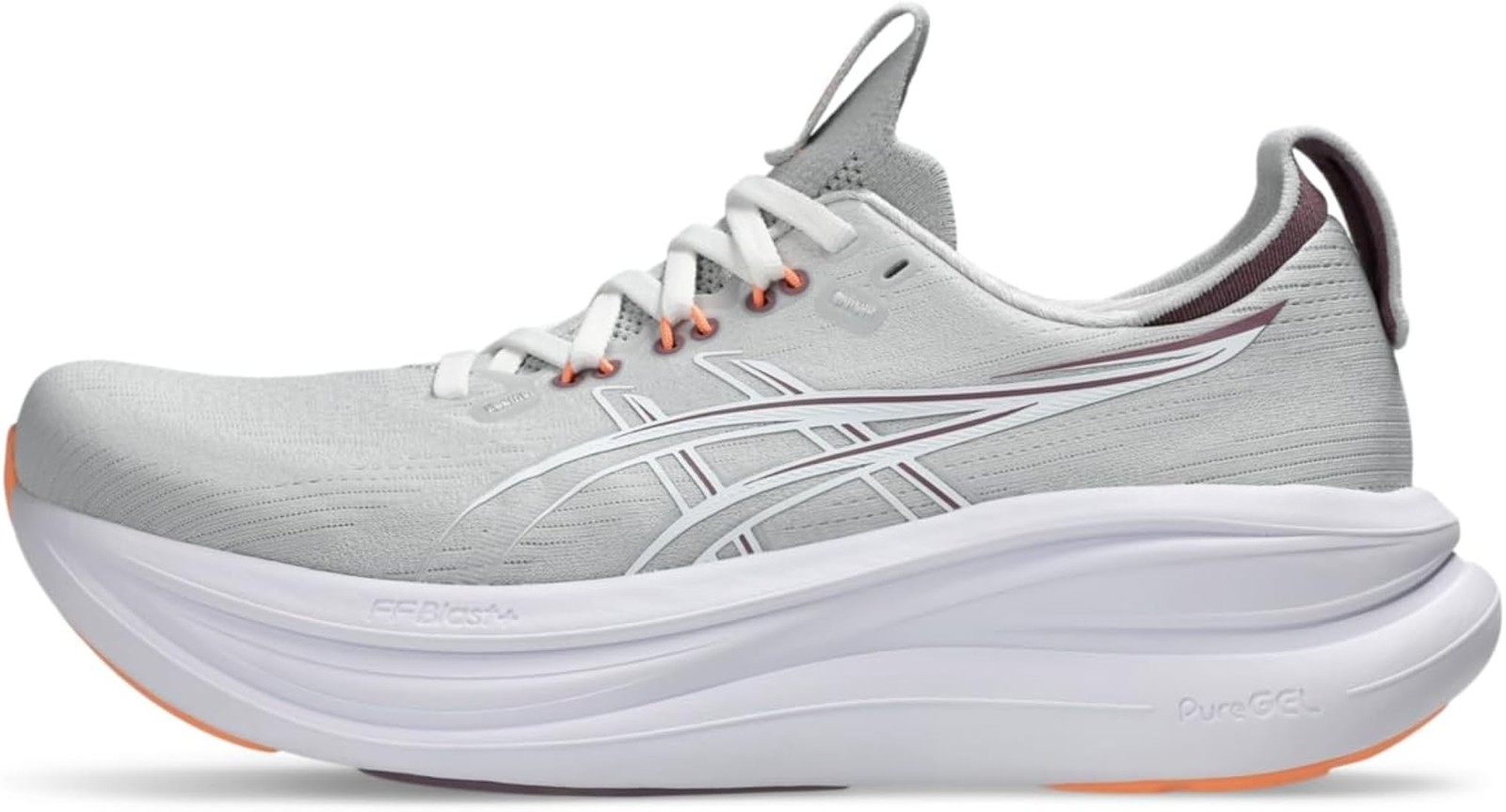 ASICS Women’s Gel-Nimbus 28 Running Shoes – Cloud Grey/Dusty Mauve – 6.5 Wide