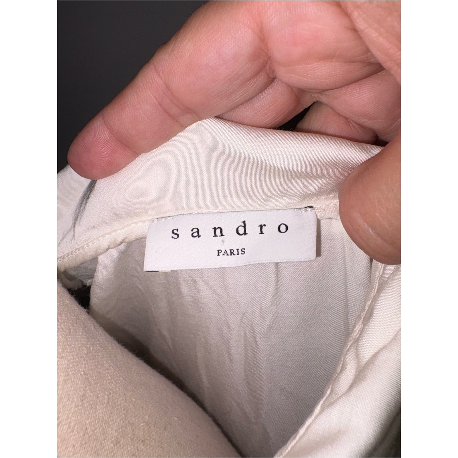 Sandro Paris Maxime Lace-Trim Maxi Dress Size FR 40/ US 8