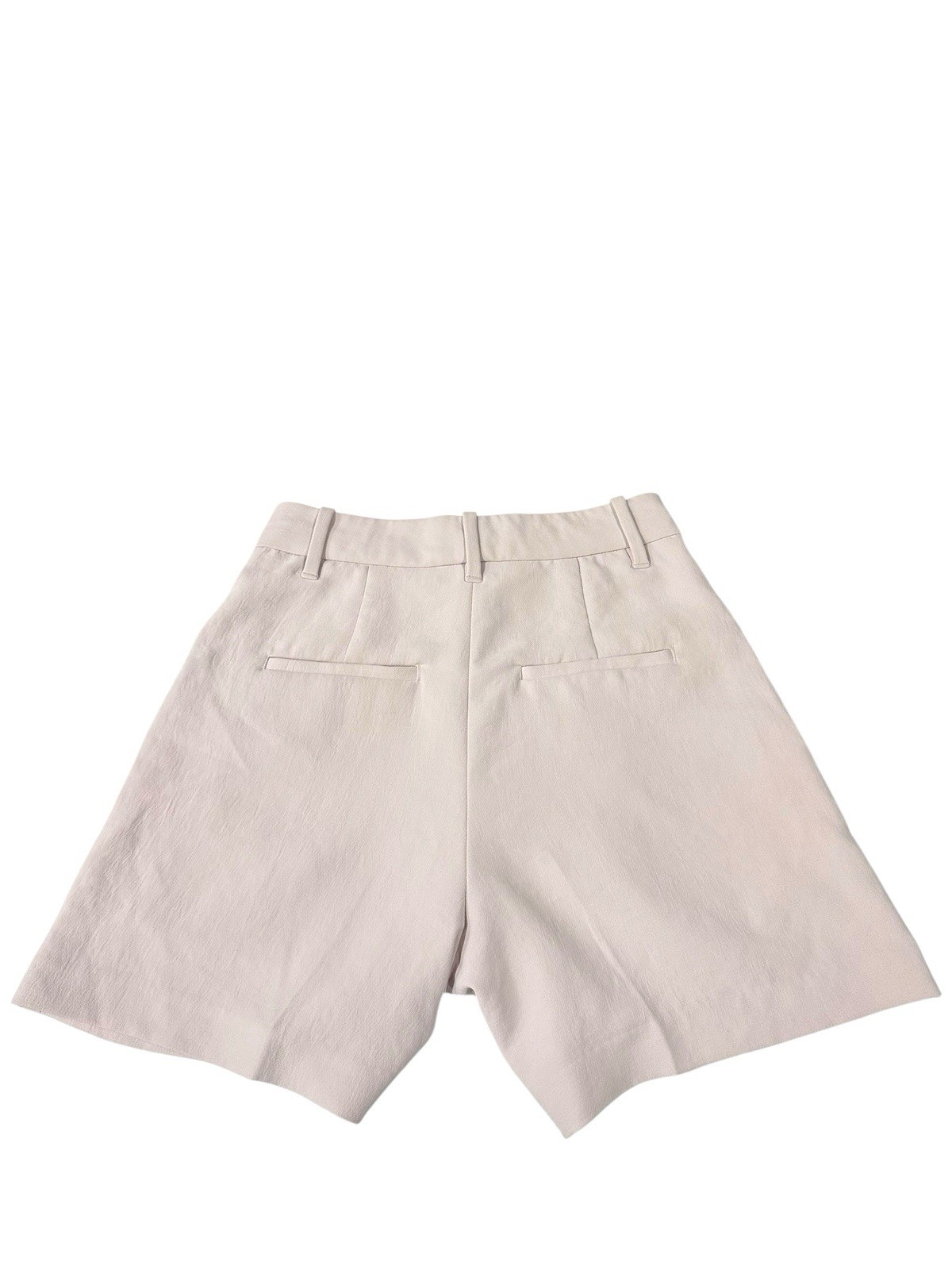 Aritiza Wilfred Effortless Trouser Shorts Pleated High-rise Crepe Cream size 2
