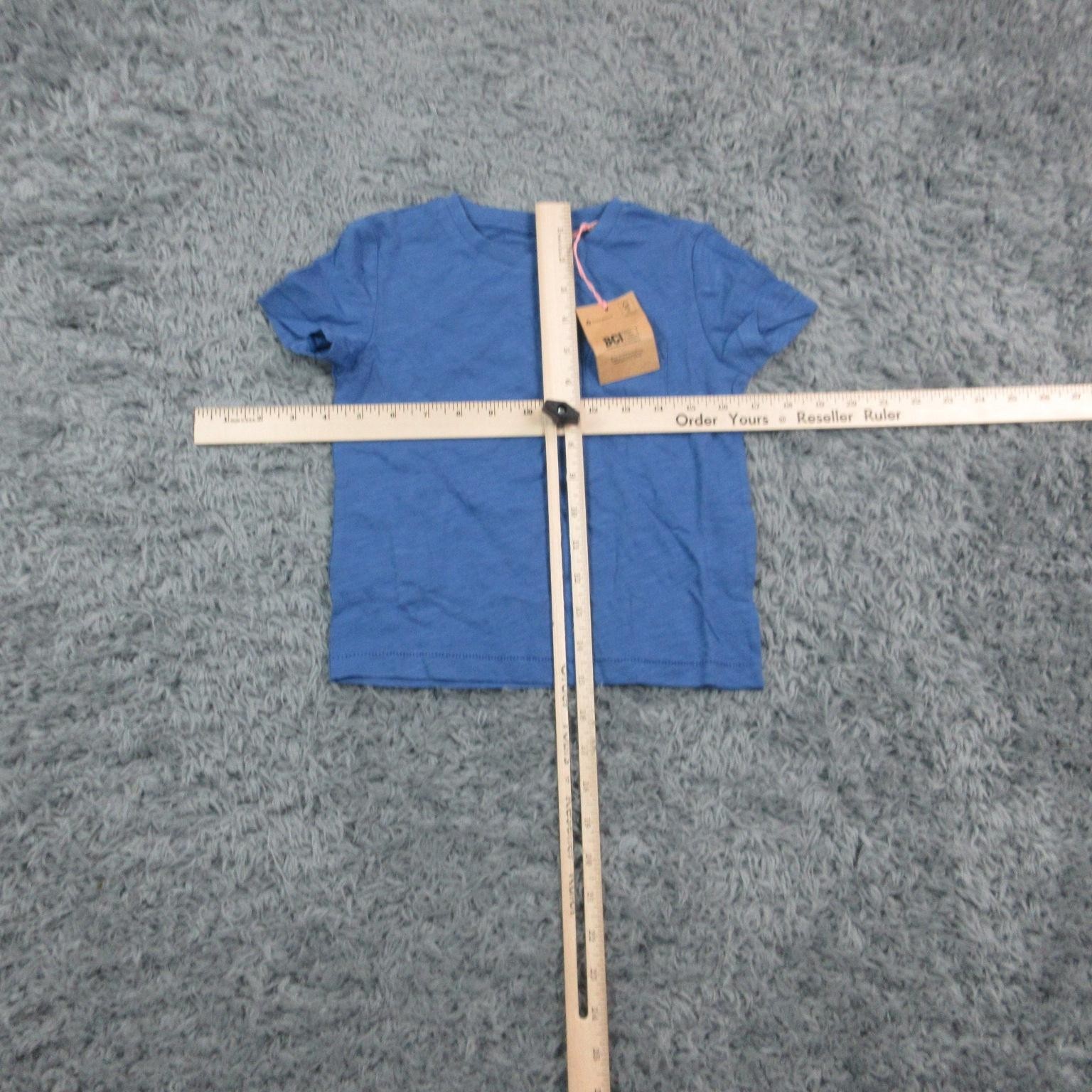 Mini Boden Shirt Kids 4 3-4 Years Blue Pocket Short Sleeve Cotton Tee NWT