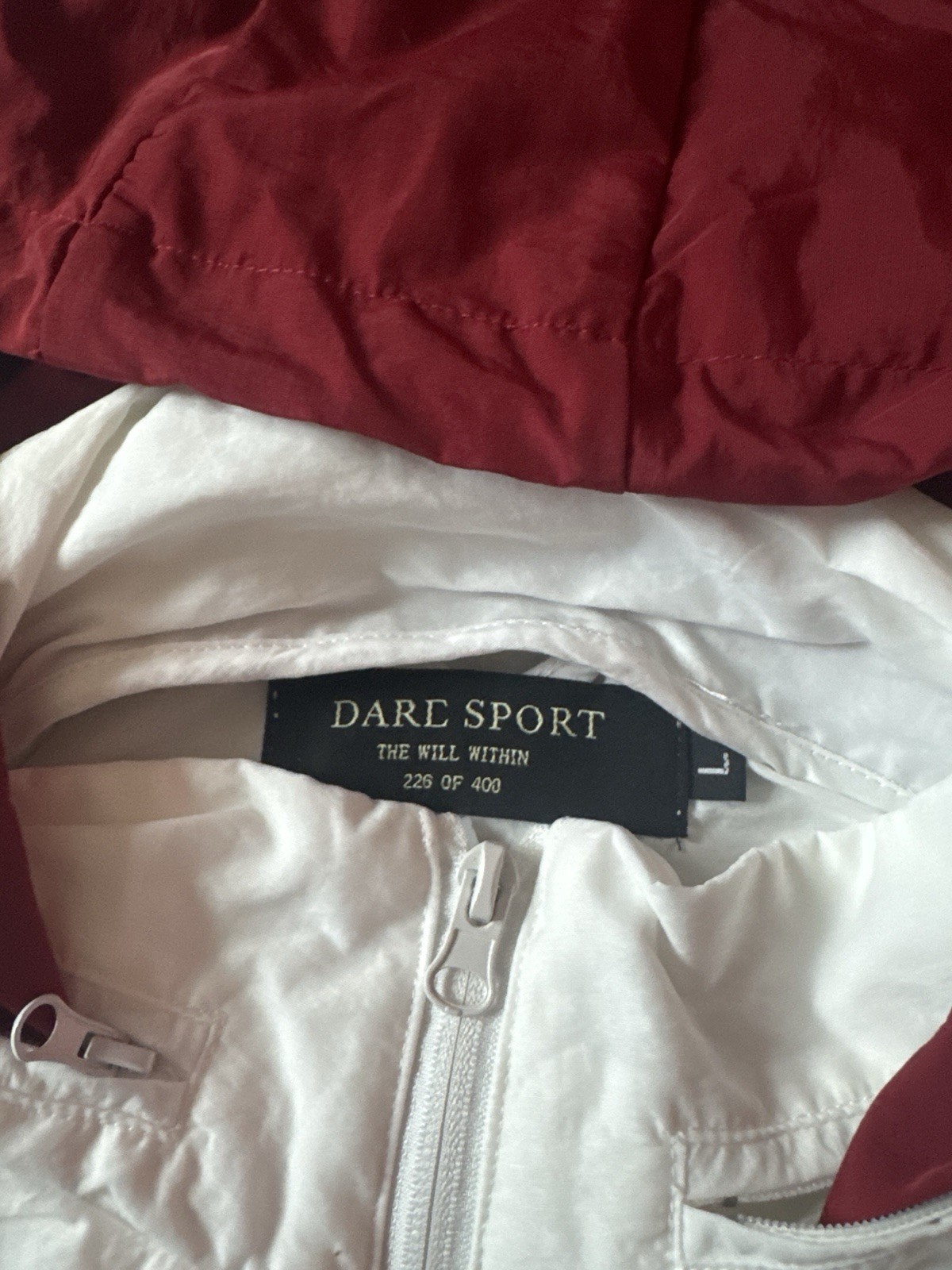 Darc Sport The Will Within Full Zip Windbreaker Hoodie Jacket Men’s Large NWOT