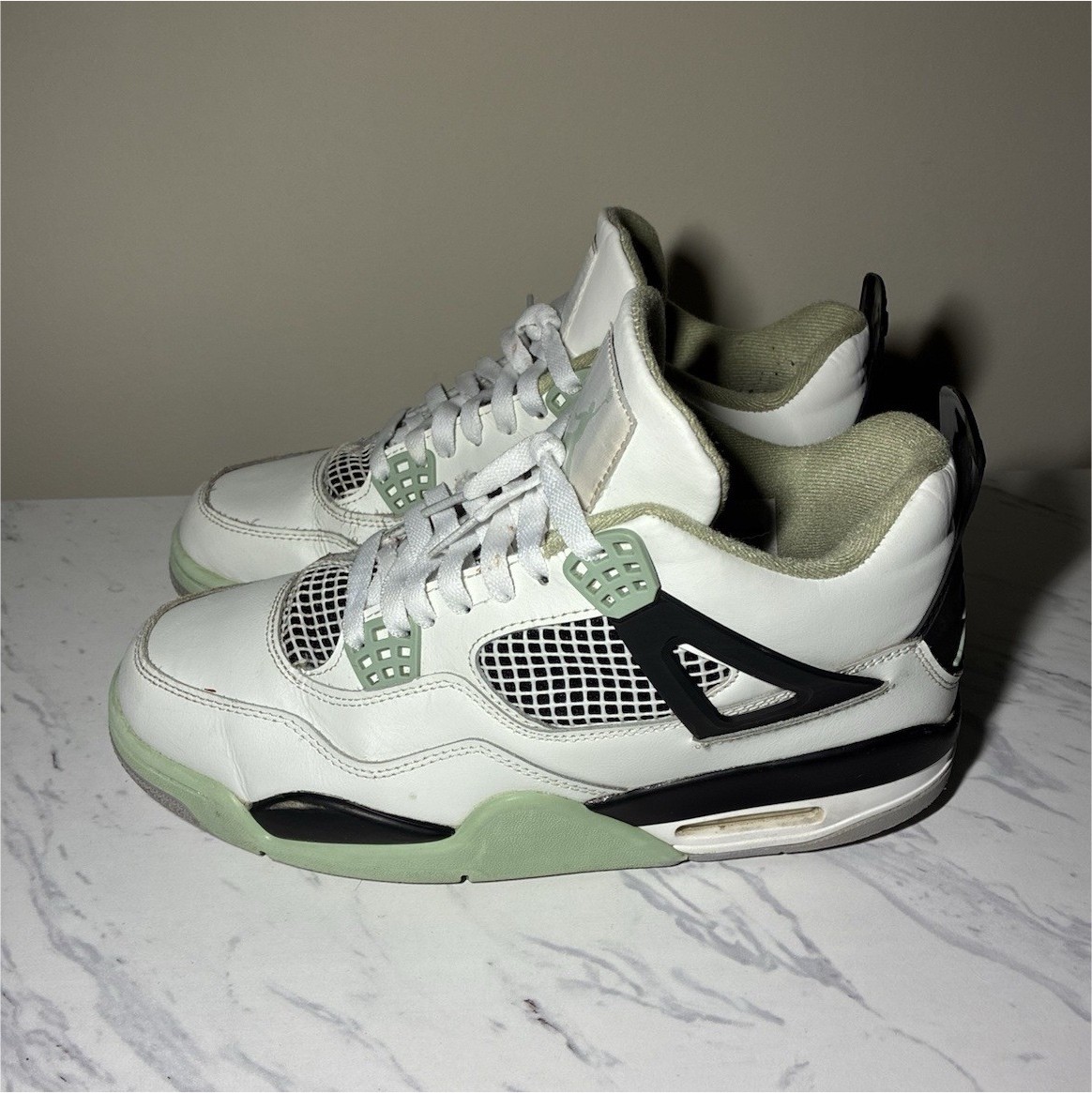 jordan air jordan 4 seafoam mid top unisex sneakers 11