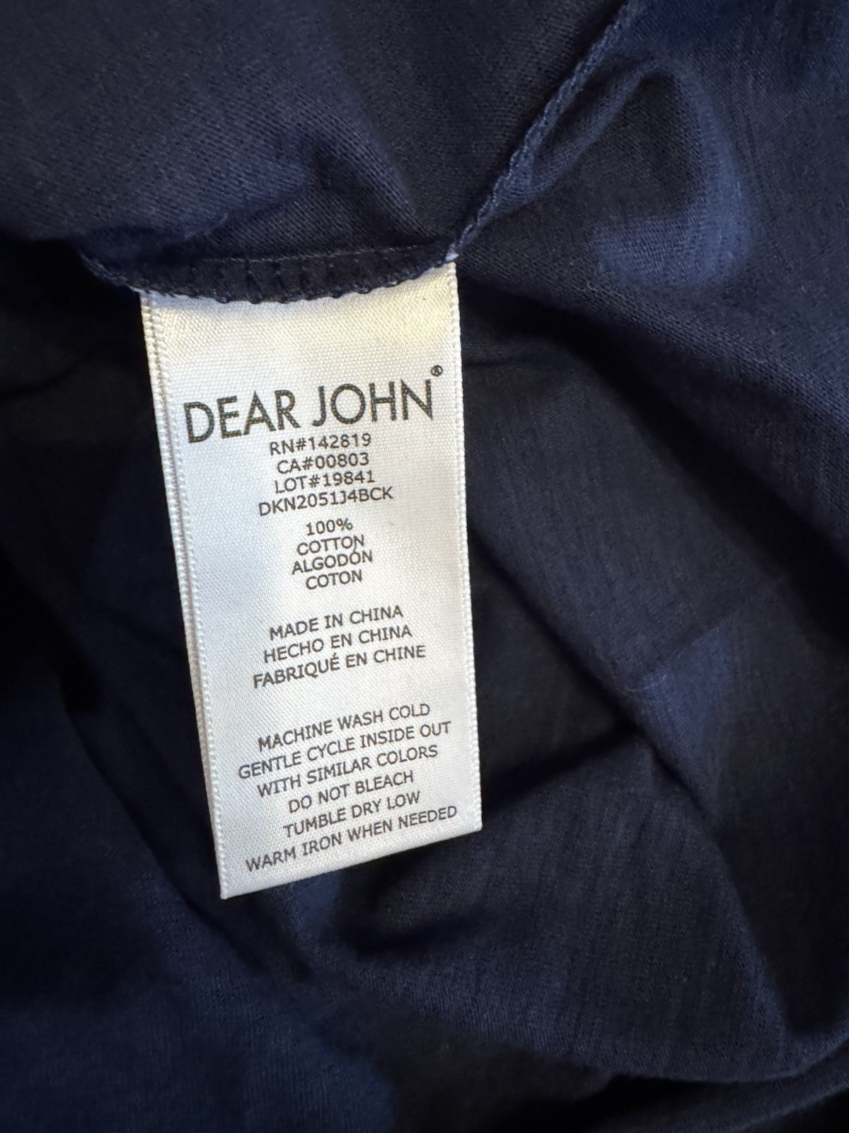 NWT Dear John Dani Black Iris Puffed Sleeve T Size Small Women’s