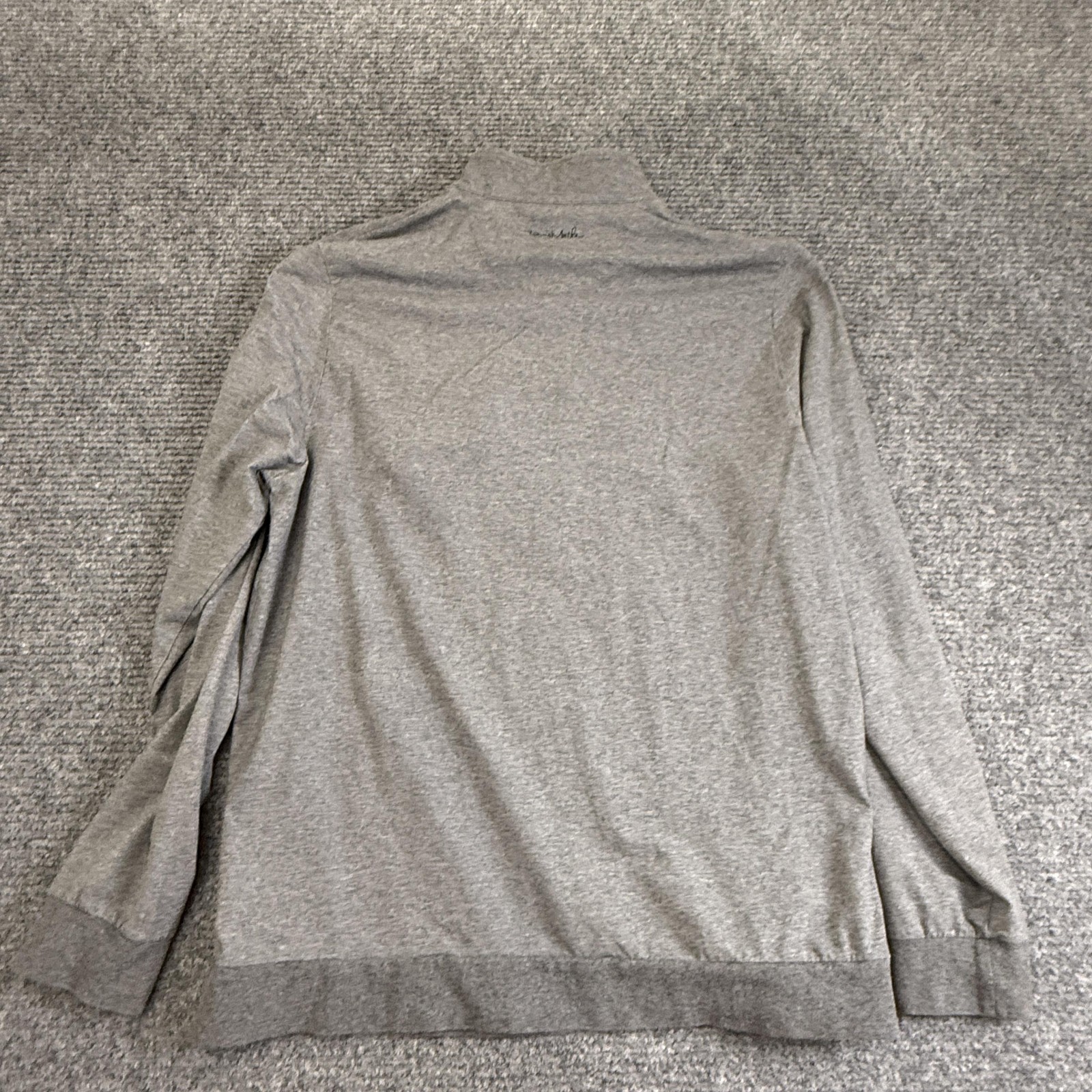 Travis Mathew Pullover Mens XL Gray Pebble Beach Golf Quarter Zip Performance