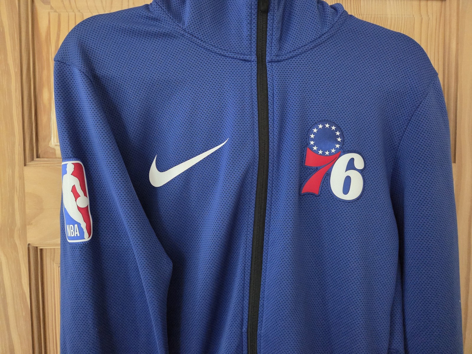 Nike Philadelphia 76ers NBA Showtime Therma Flex Full-Zip Hoodie Blue Men’s S