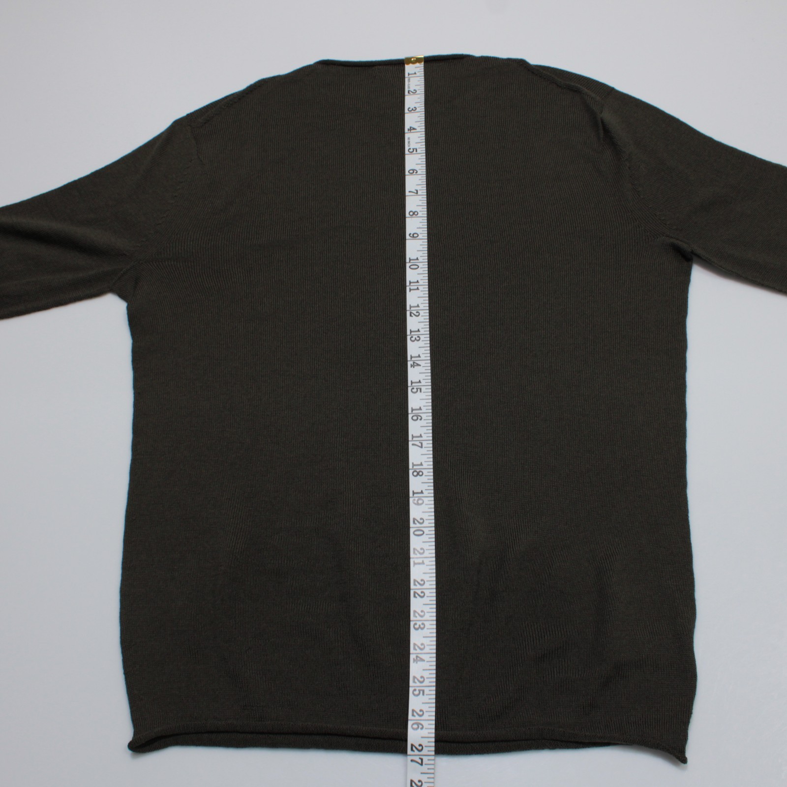 Phil Petter NWT Roll Neck Scoop Sweater Size M in Green 100% Merino Wool