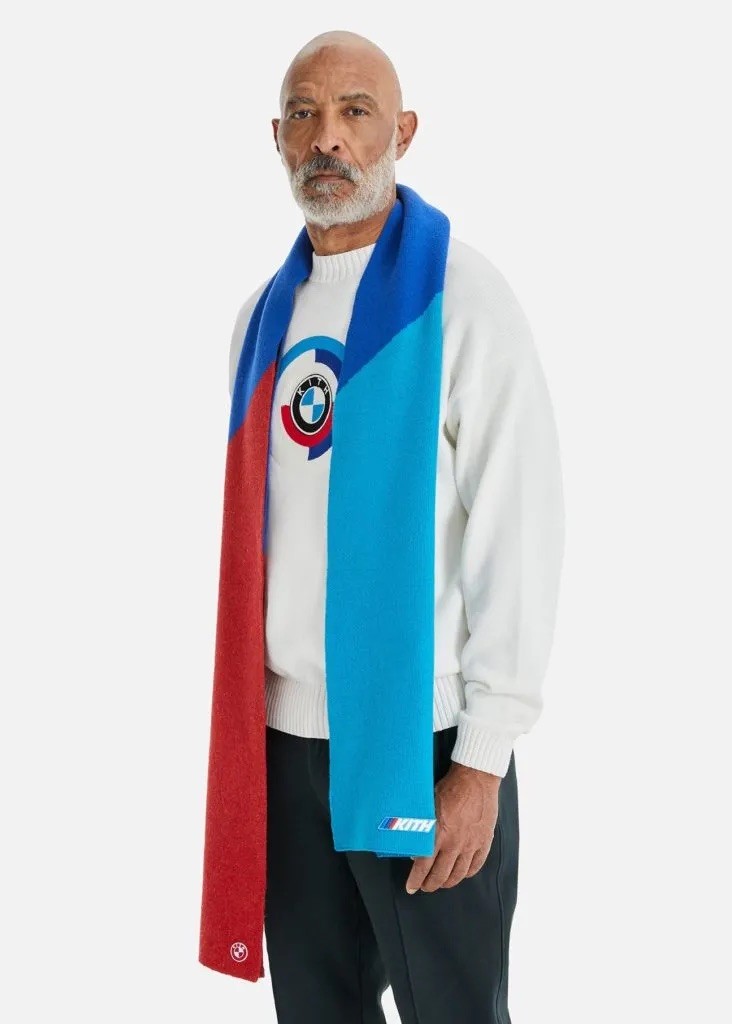 Kith x BMW Colorblock Knit Scarf from the Fall/Winter 2020 – Rare