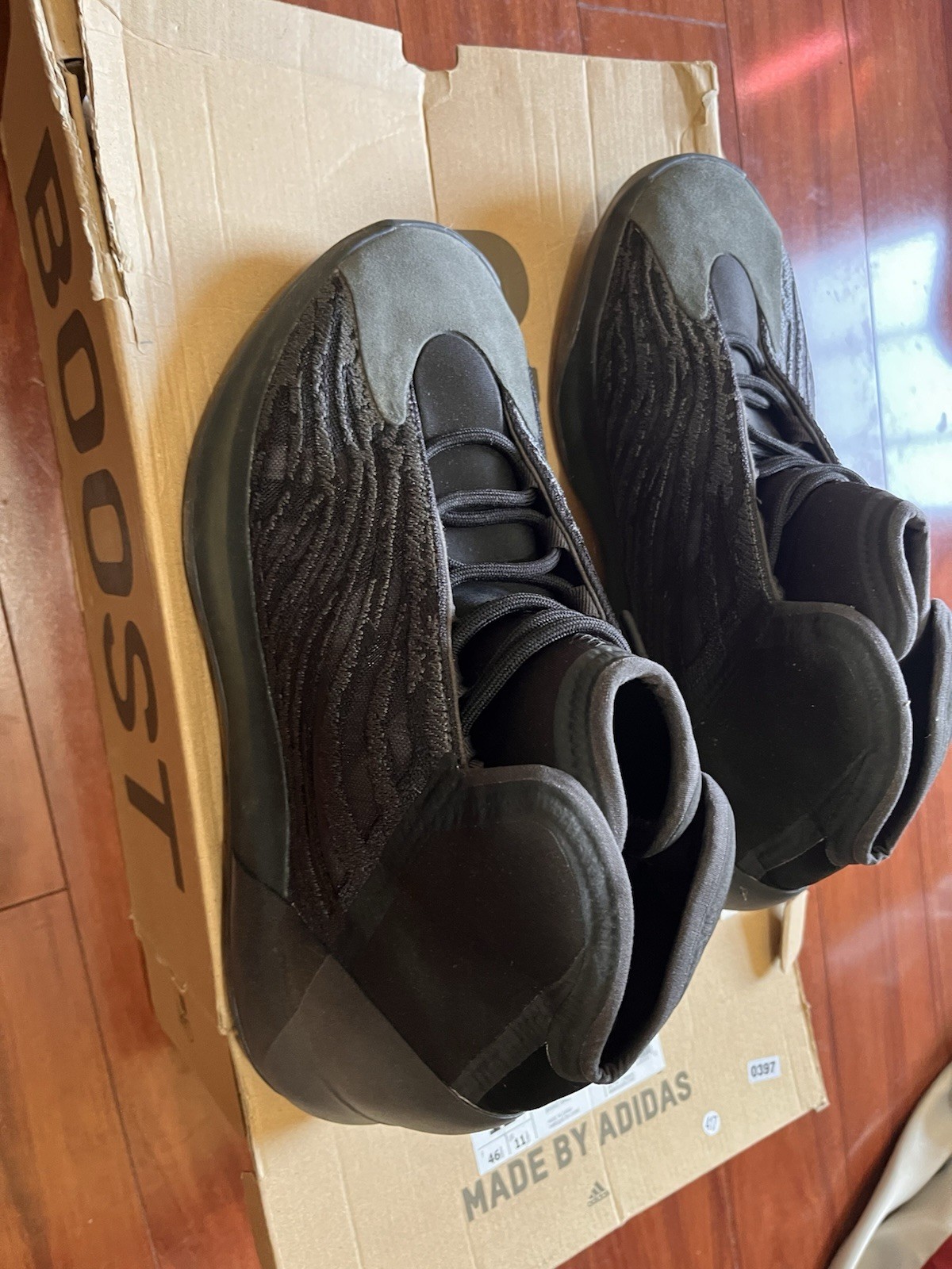 adidas Yeezy QNTM Men’s Onyx Sneakers Size 12 GX1317