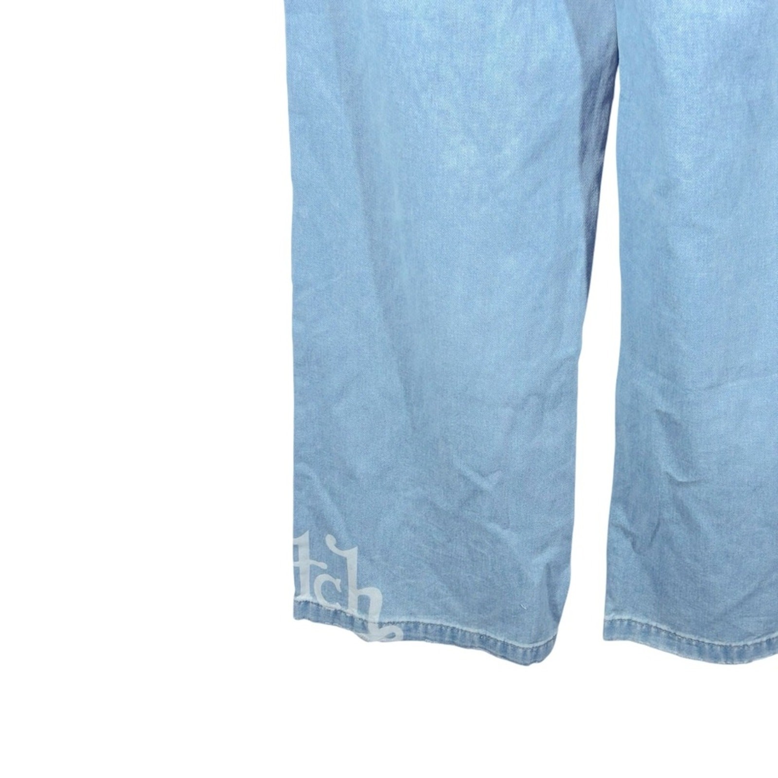 Von Dutch Start Somewhere Jeans Womens 7 Baggy Wide Leg Distressed Patchwork