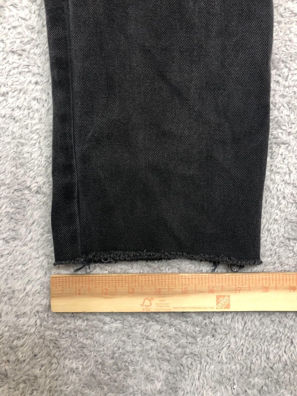 Armani Jeans Men 29×27 (Tag 31) Vintage Eco Stone Tapered Black Distressed *Flaw