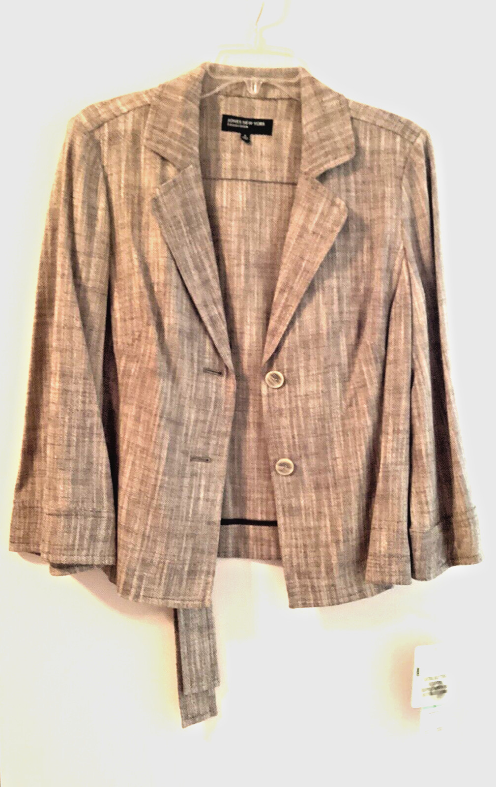 Jones New York Collection Sorrento Carob/Bone Jacket Blazer Size 8 – NWT
