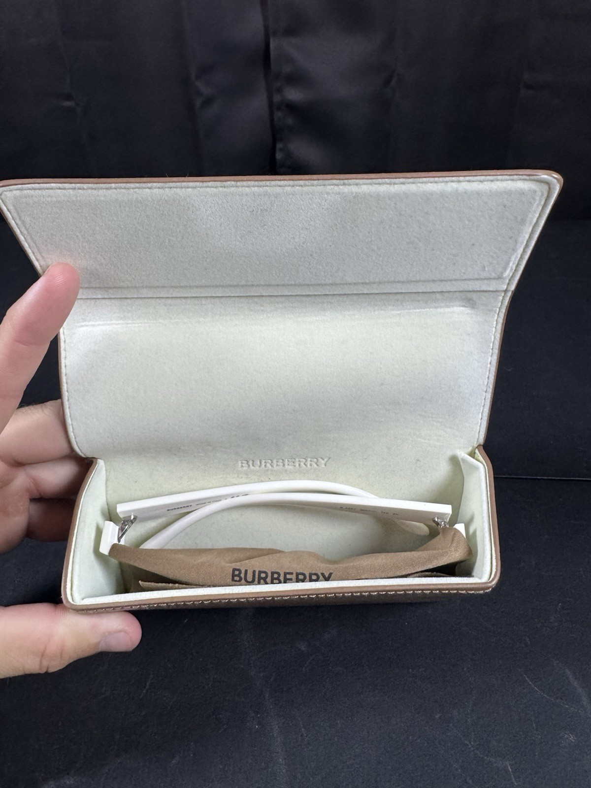 Burberry BE4291 Shield Sunglasses White Plastic Frame Gray Tinted Lenses