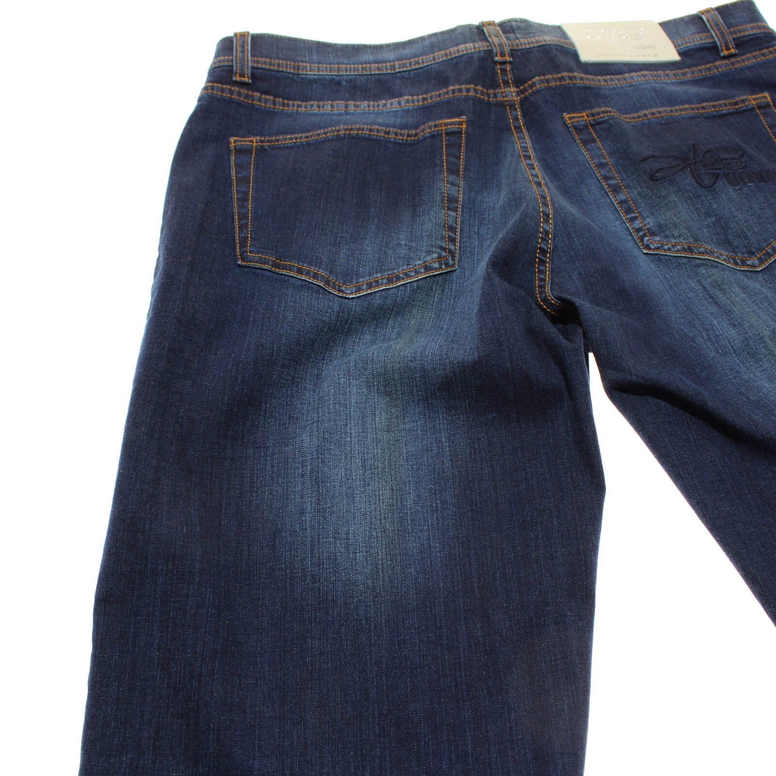 Hettabretz NWD Five Pocket Jeans Size 50 (34 US) In Blue Cotton Blend