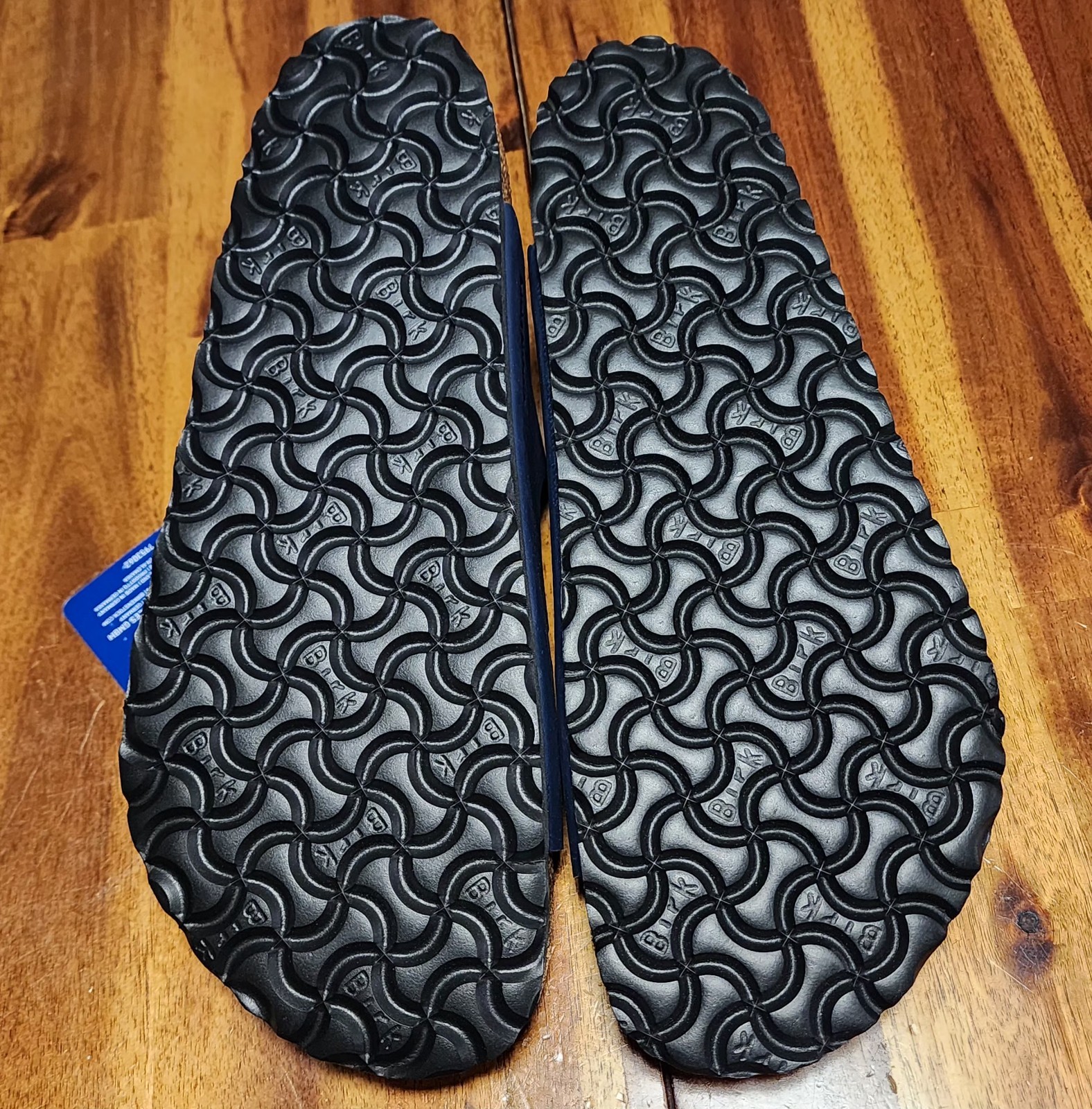 Birkenstock Florida Soft Footbed Birko-Flor Sandals Navy Blue EU 43 M10|W12 NWOB