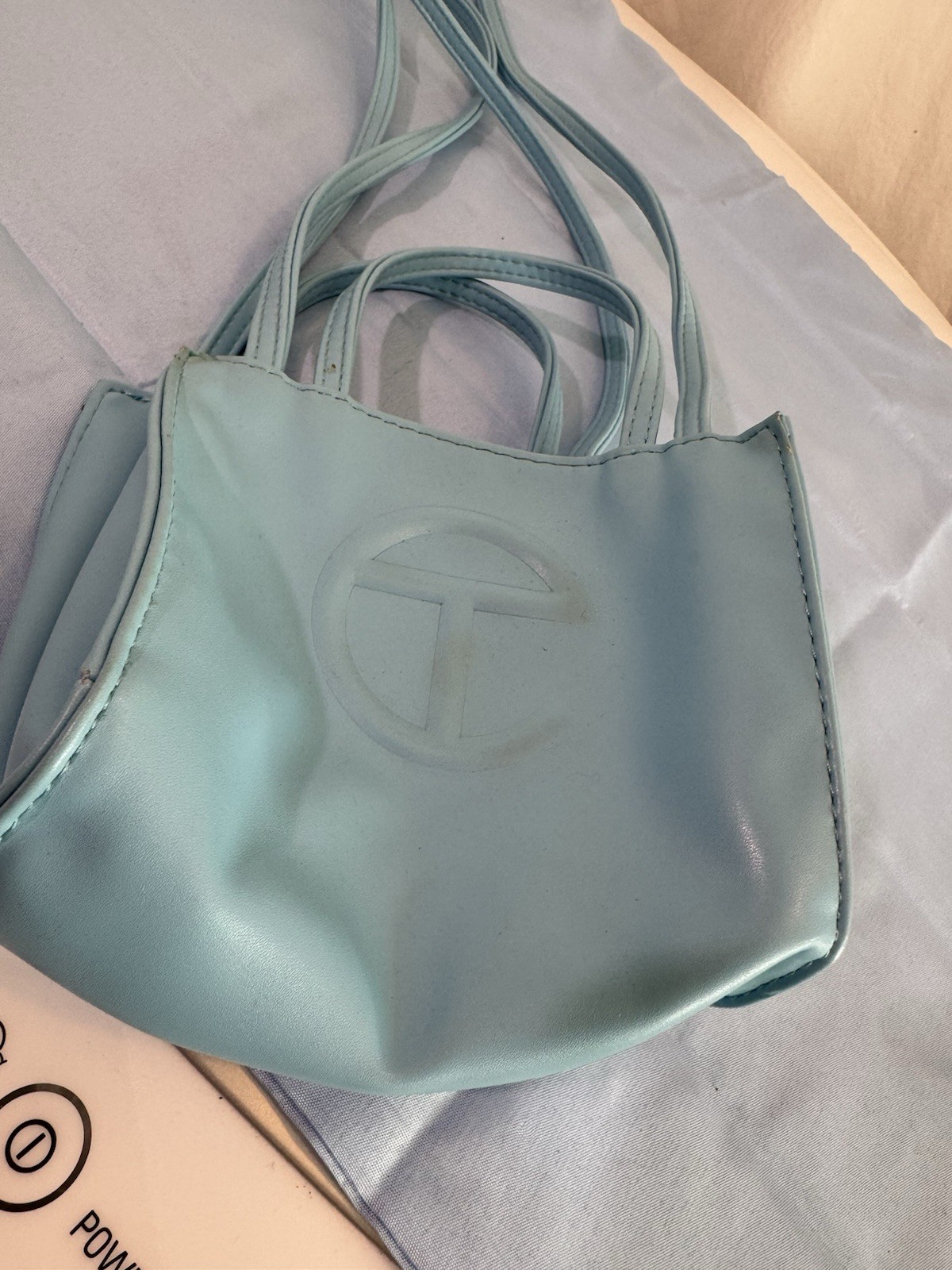 Telfar Small Cerulean Shopping Bag 5”x6.5”