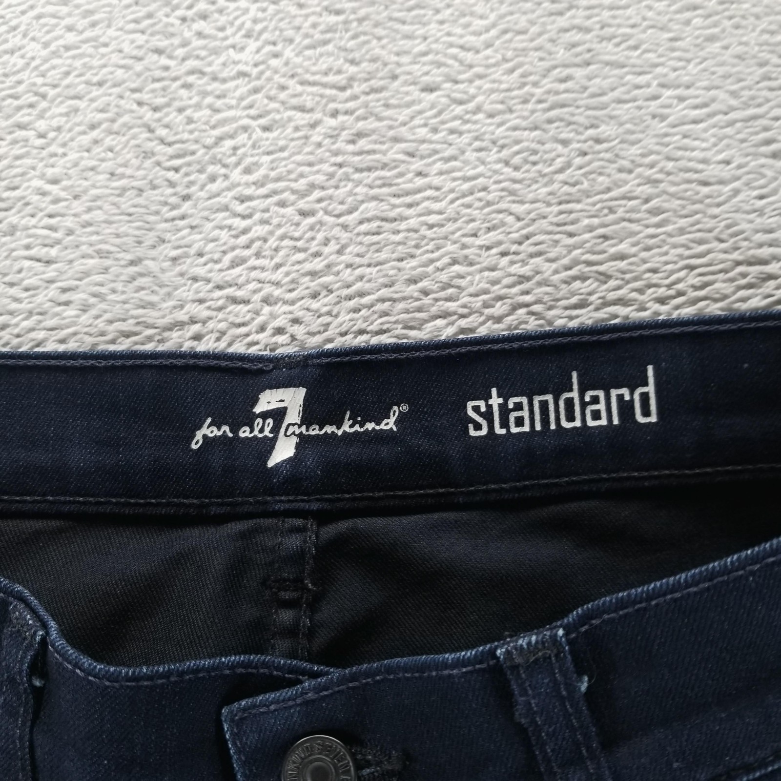 7 For All Mankind Jeans Mens 30×30 Blue Standard Regular Straight Button Fly