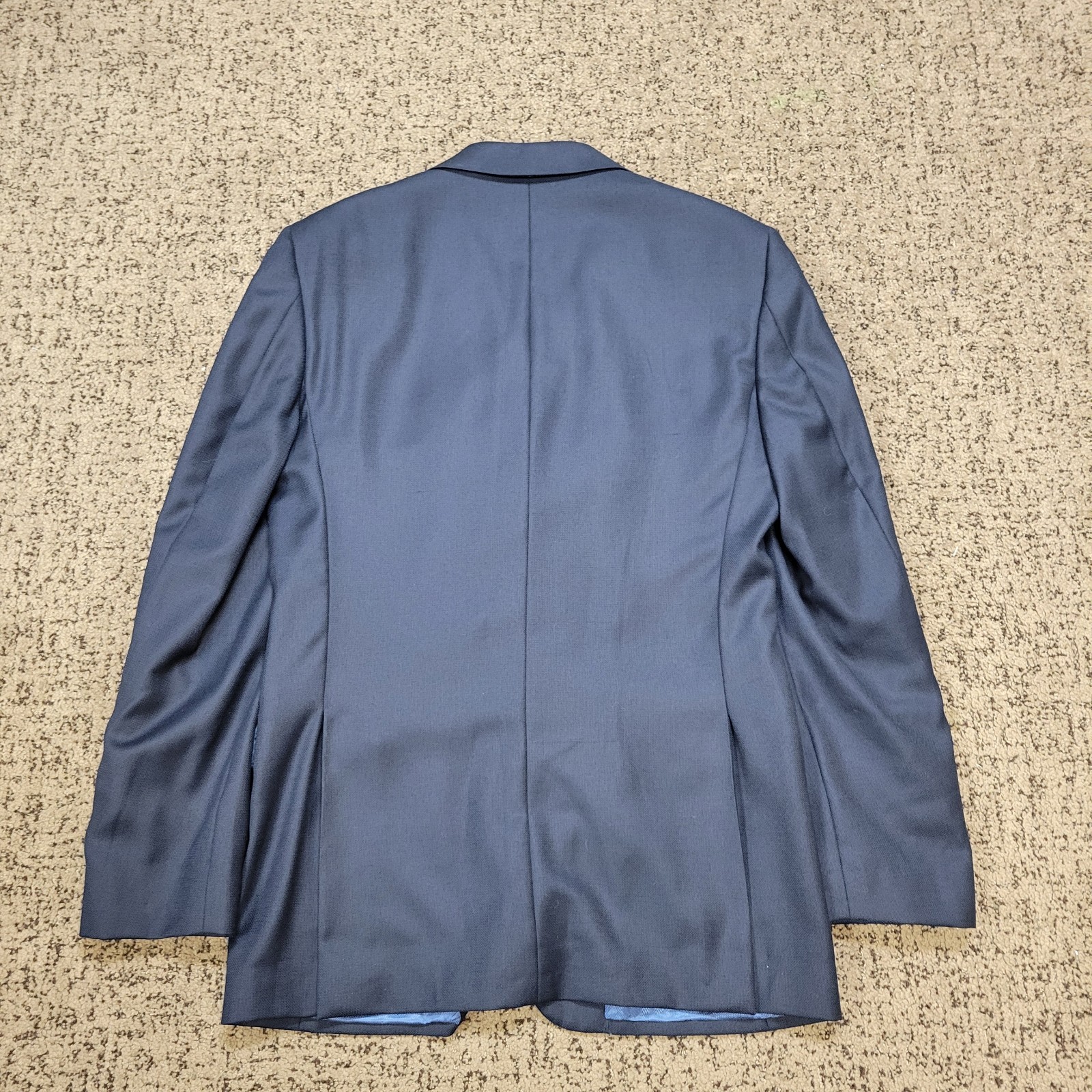 LORO PIANA Blazer 100% WOOL Hopsack SAKS 5TH AVE Men’s 42 L Navy Blue USA MADE