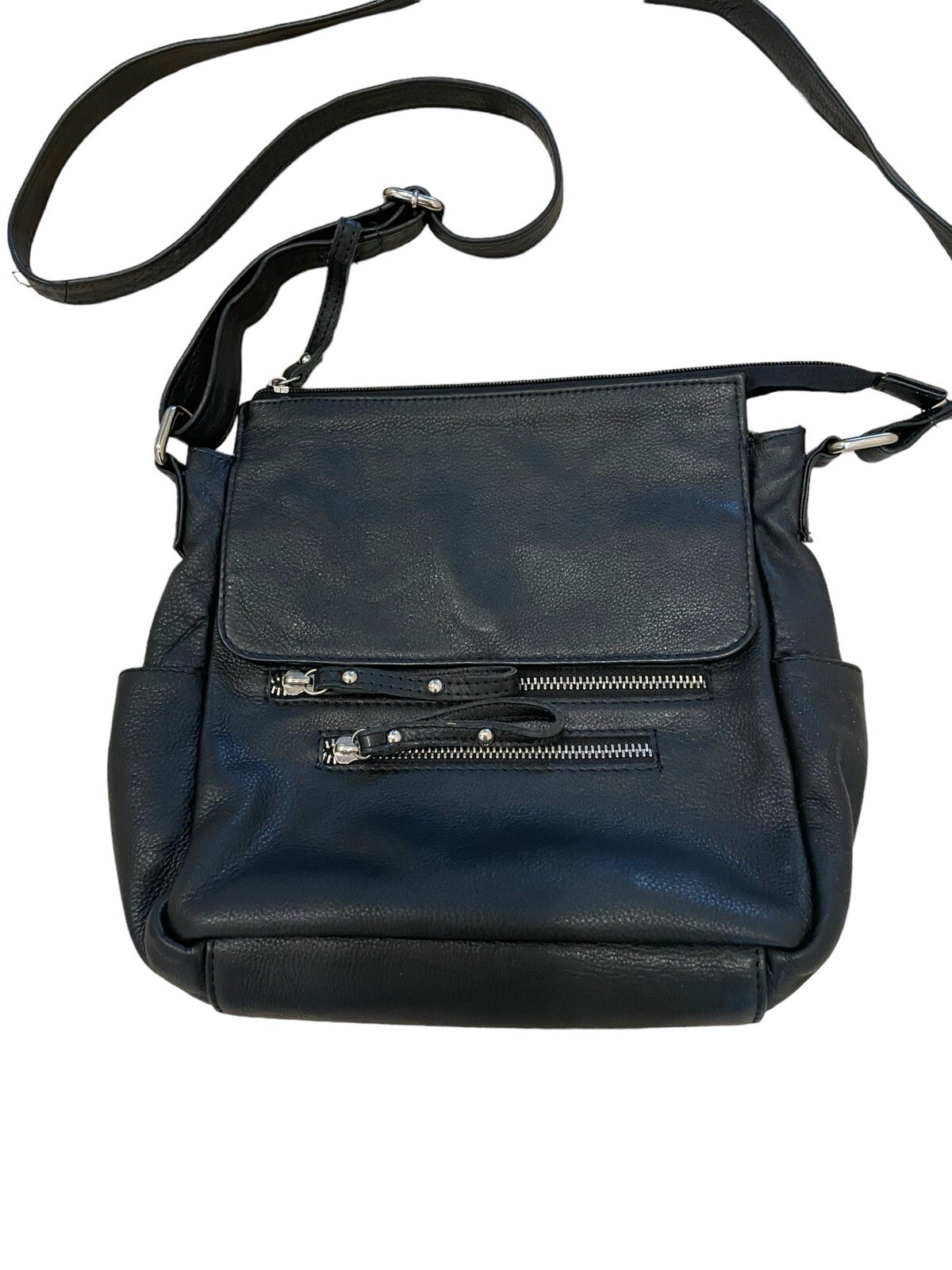 Good American Leather Works Shoulder Bag Leather Purse Black Size 10×11 GUC 👝