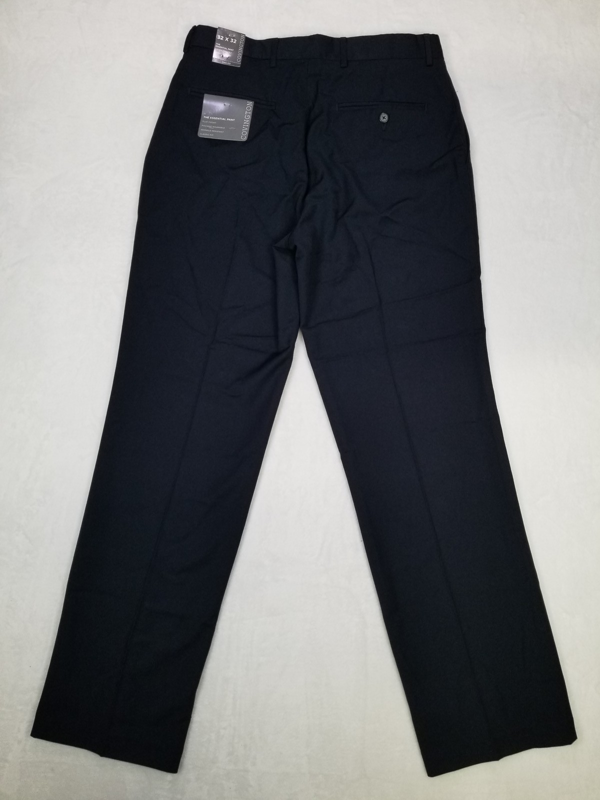 Covington The Essential Pant Men’s Dark Navy Flat Front Dress Pants Size 32×32 N