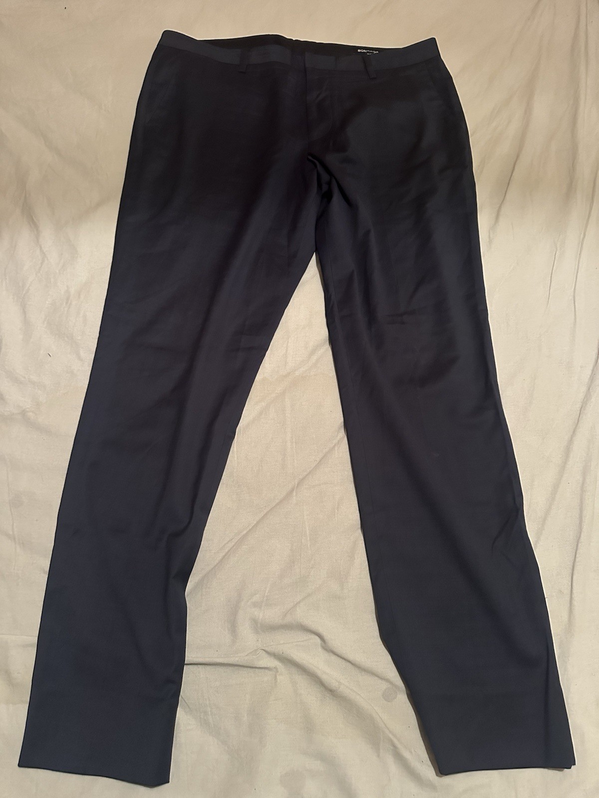 BONOBOS Navy Blue Slim Fit Dress Pants
